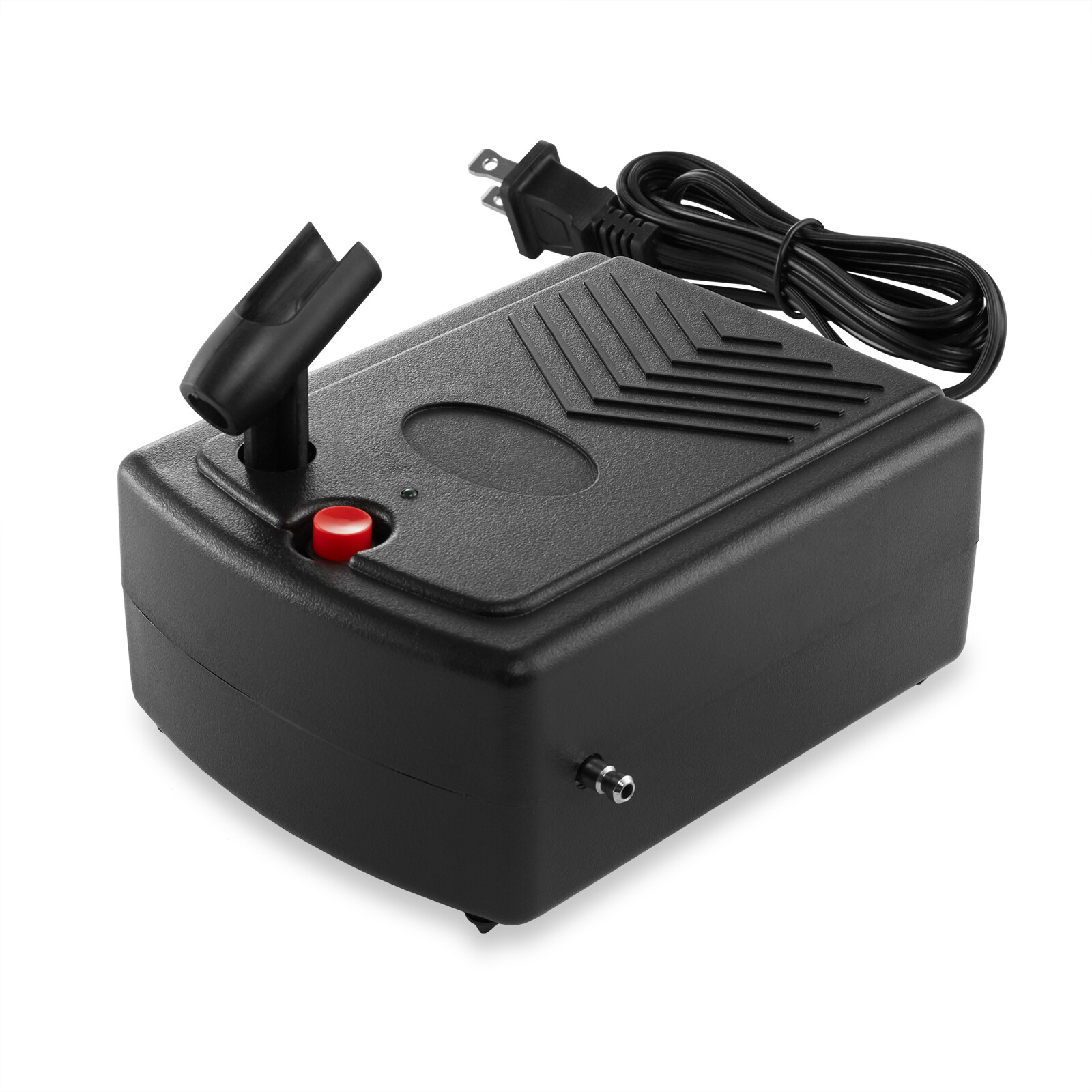 PointZero Mini Airbrush Air Compressor w/ Holder and 6 Ft. Hose - Portable Pump