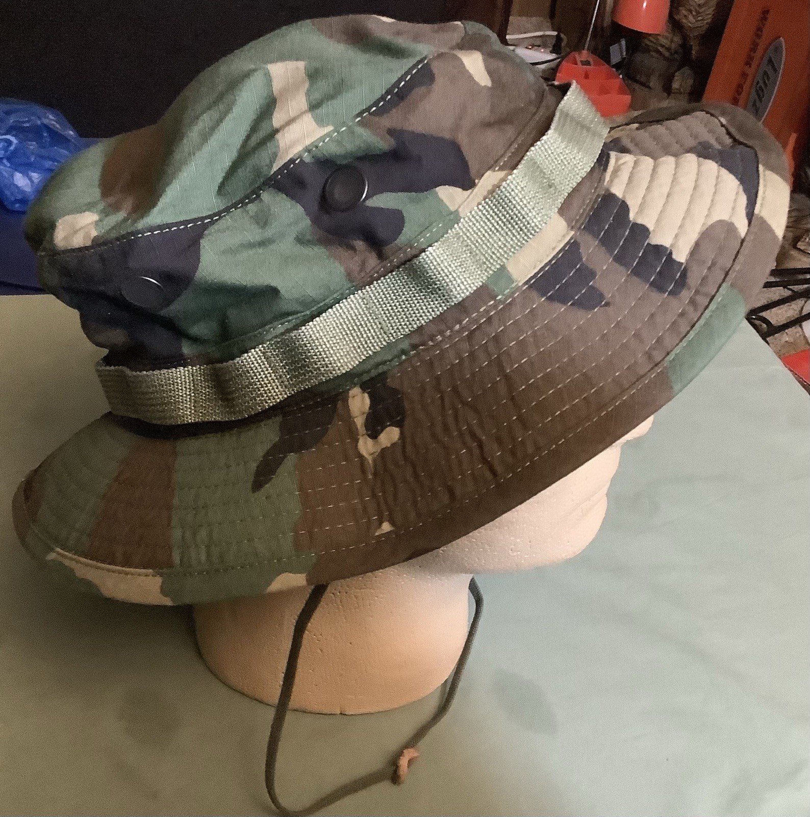 U.S. MILITARY ISSUE VIETNAM WAR ERA JUNGLE HAT: 6 7/8 + 1980’s U.S. JUNGLE HAT