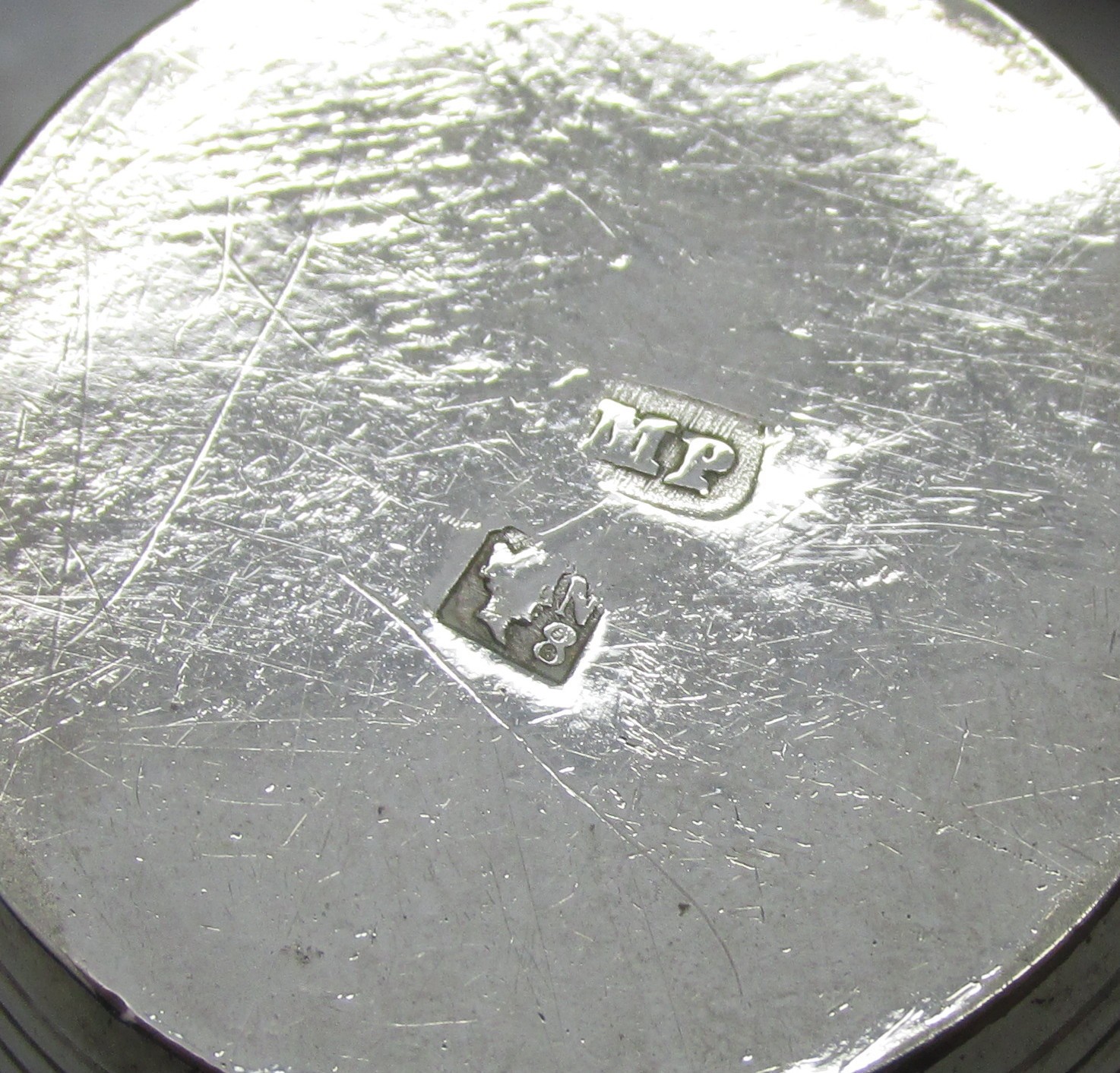 ANTIQUE RARE SET 6 SOLID SILVER TOT CUPS-KINGDOM OF TWO SICILIES 4CM 130g c1840