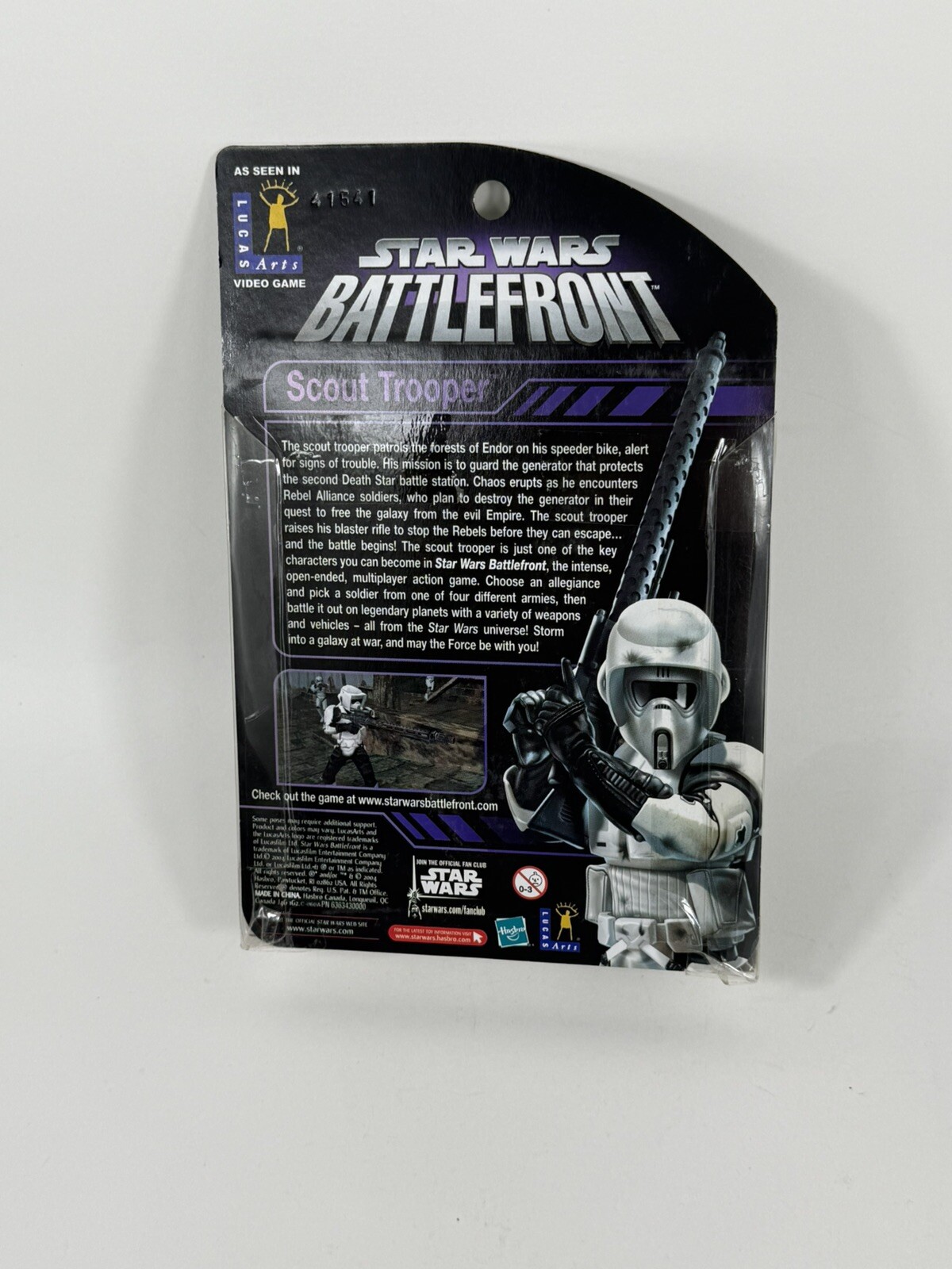 STAR WARS SCOUT TROOPER BATTLEFRONT GAME STOP EXCLUSIVE Figure MOC