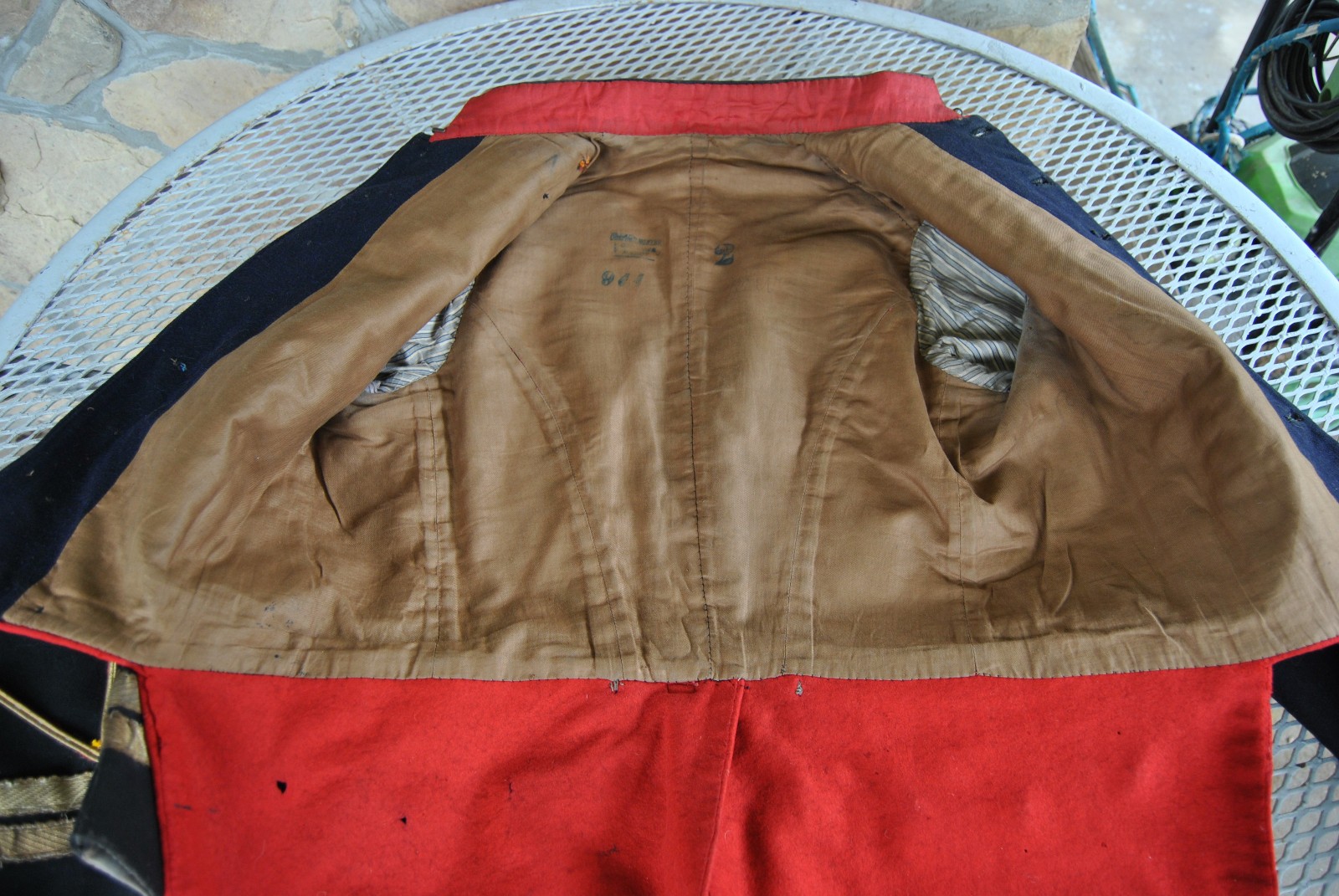 Late 1800s Old French Parisian Theatre Napoleonic Uniform Tunic and Bonnet