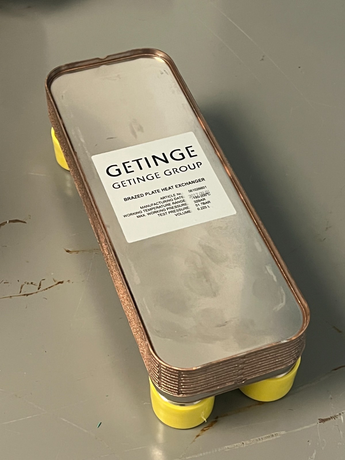 ALFA LAVAL CB14-10H Brazed Plate Heat Exchanger, AISI 316L (GETINGE)