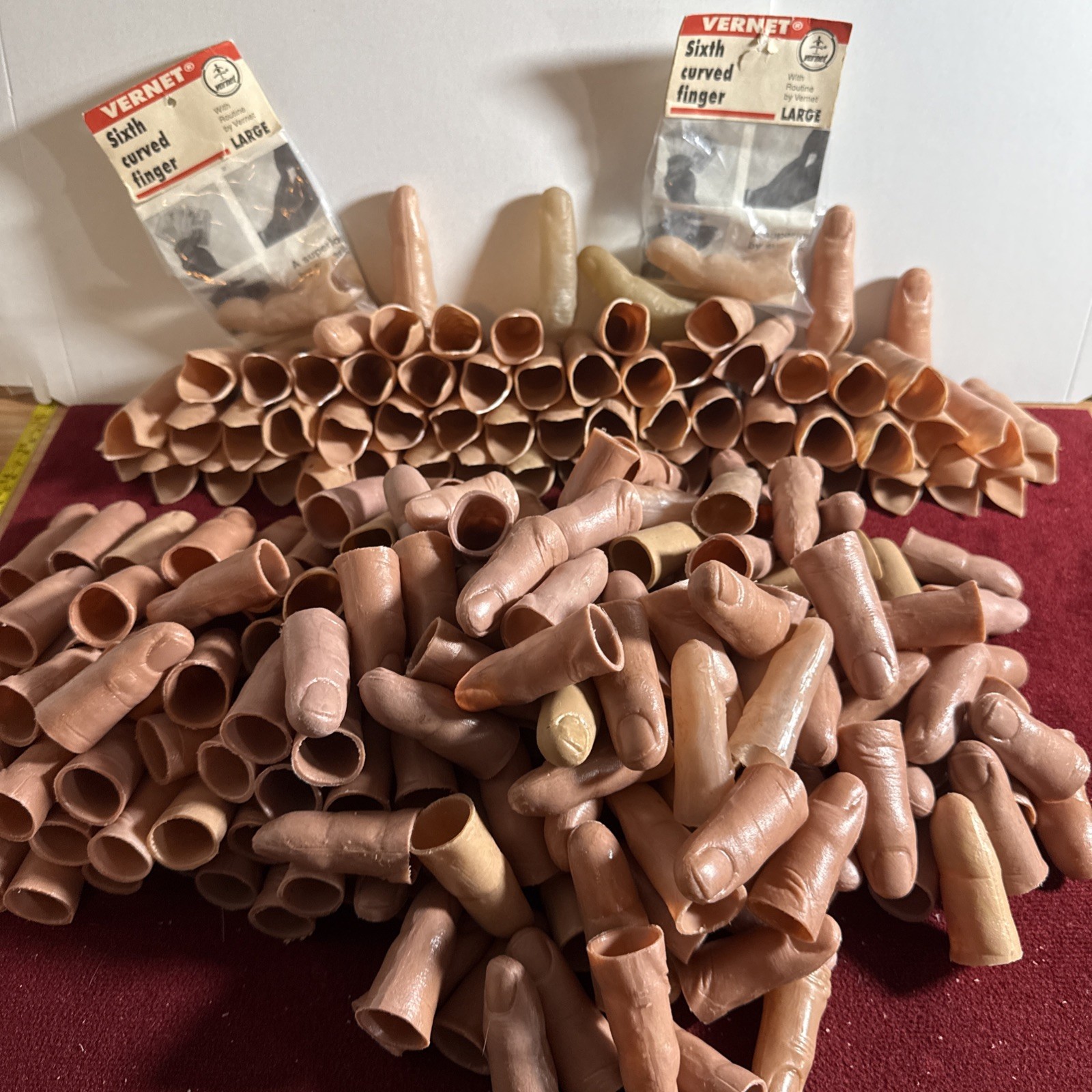 Huge Lot Of Six Curved Finger - Thumb/Finger Tip Gimmicks  Magician’s Secret NOS