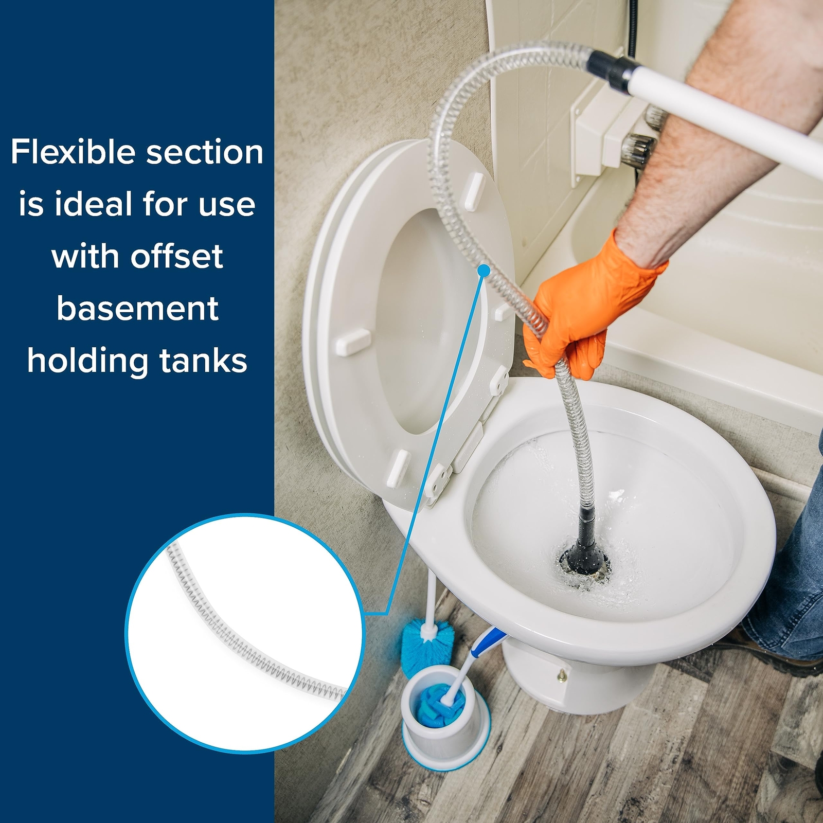 Camper/RV Holding Tank Swivel Stik Rinser - Features Powerful Rotary Cleaning...