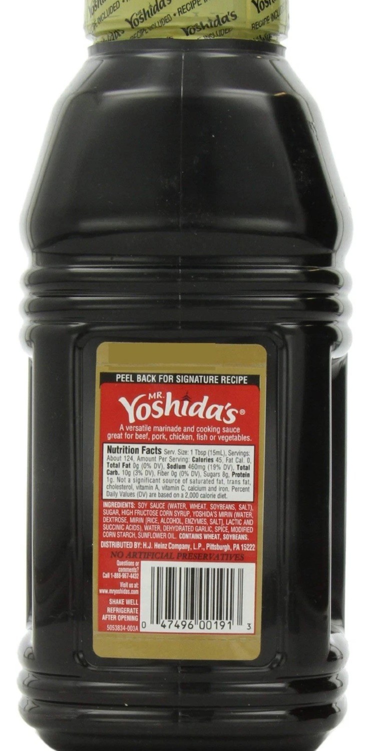 Yoshidas Japanese Barbecue Gourmet -Sweet Teriyaki Marinade Cooking Sauce 86 Oz