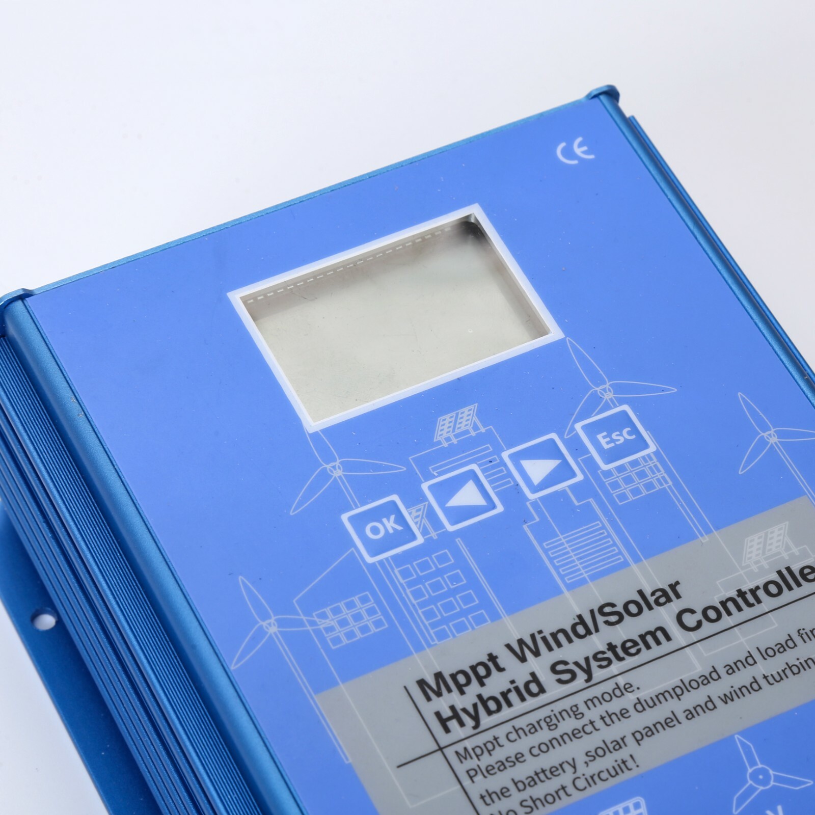 US 1600W 12V 24V MPPT Wind Solar Hybrid Boost Charge Controller Wind Turbine Kit