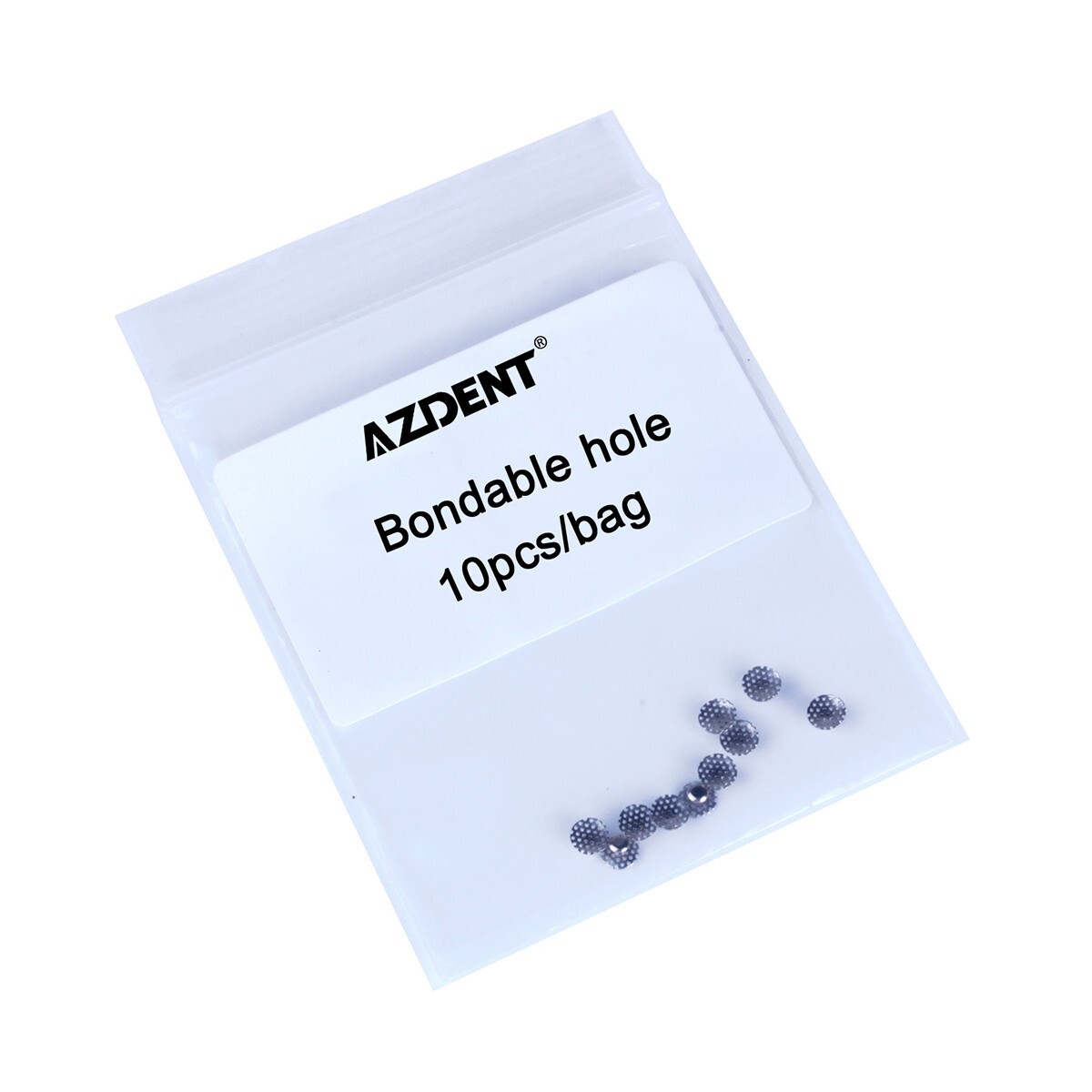 AZDENT Dental Orthodontic Lingual Buttons Bondable Round /Crimpable Hook Stops