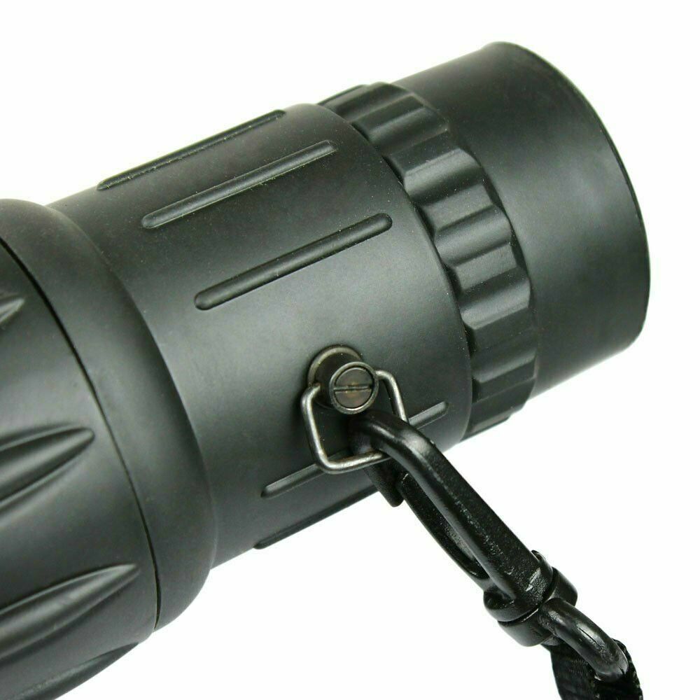 16X52 Monocular Zoom Dual Focus Rubber Armored Telescope for Hunting / Camping