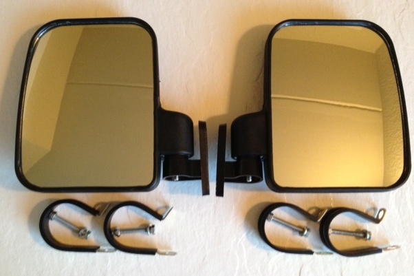 Side View Mirror Set for John Deere 825i XUV Gator, Heavy Duty, Large Size