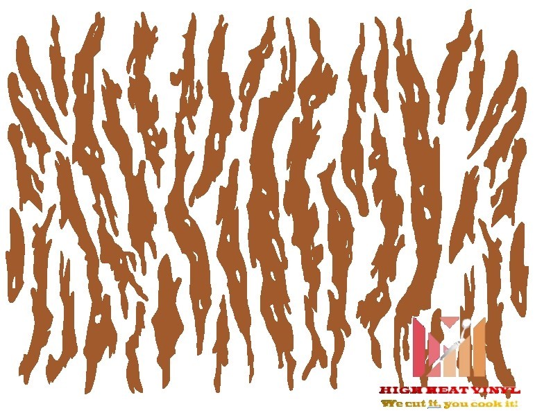 Standard Vinyl Stencil/Vinyl Decal 10" x 12" -Vietnam Tiger stripe style