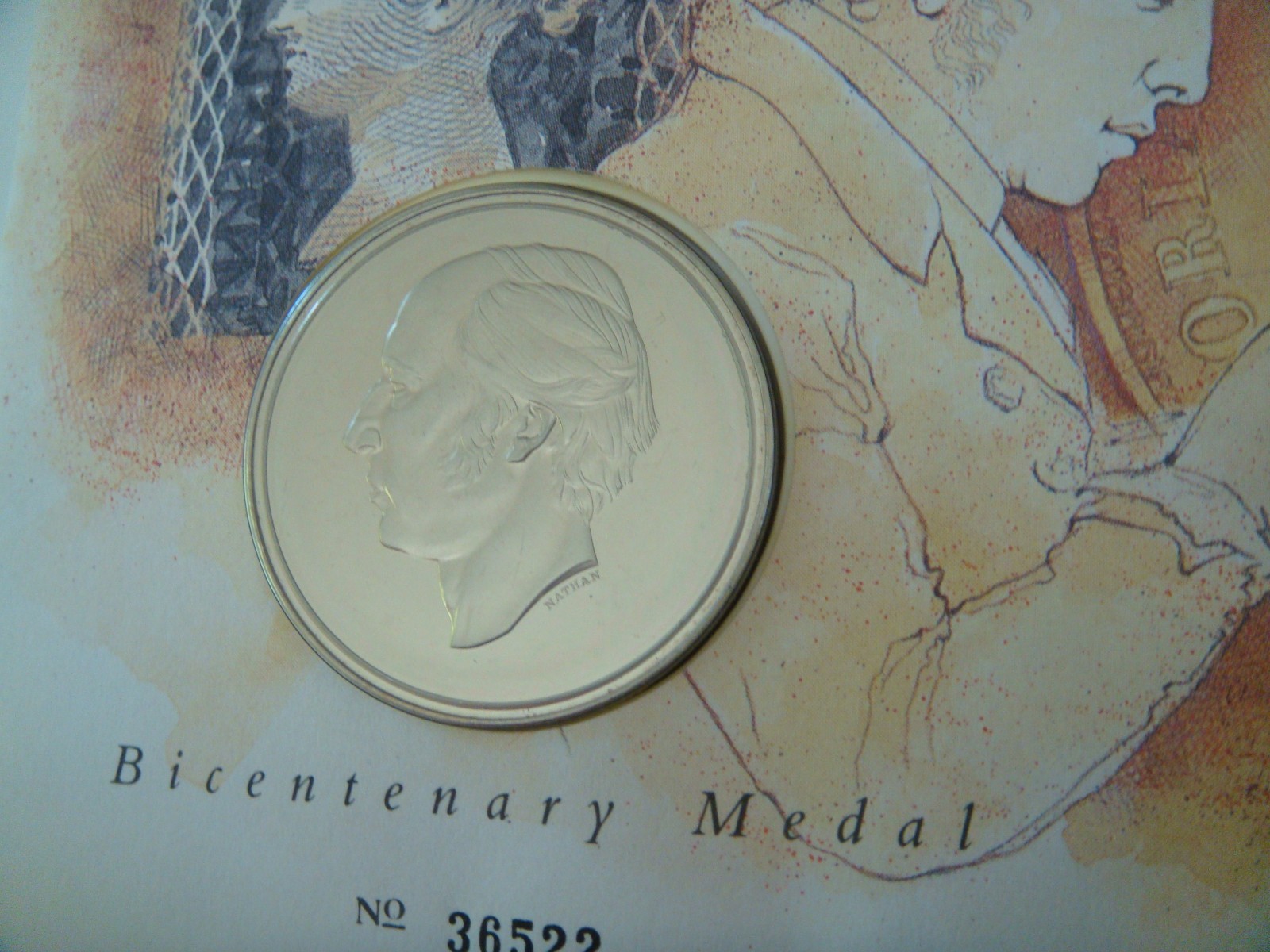1995 Royal Mint William Wyon Bicentenary Medal Coin And Cover