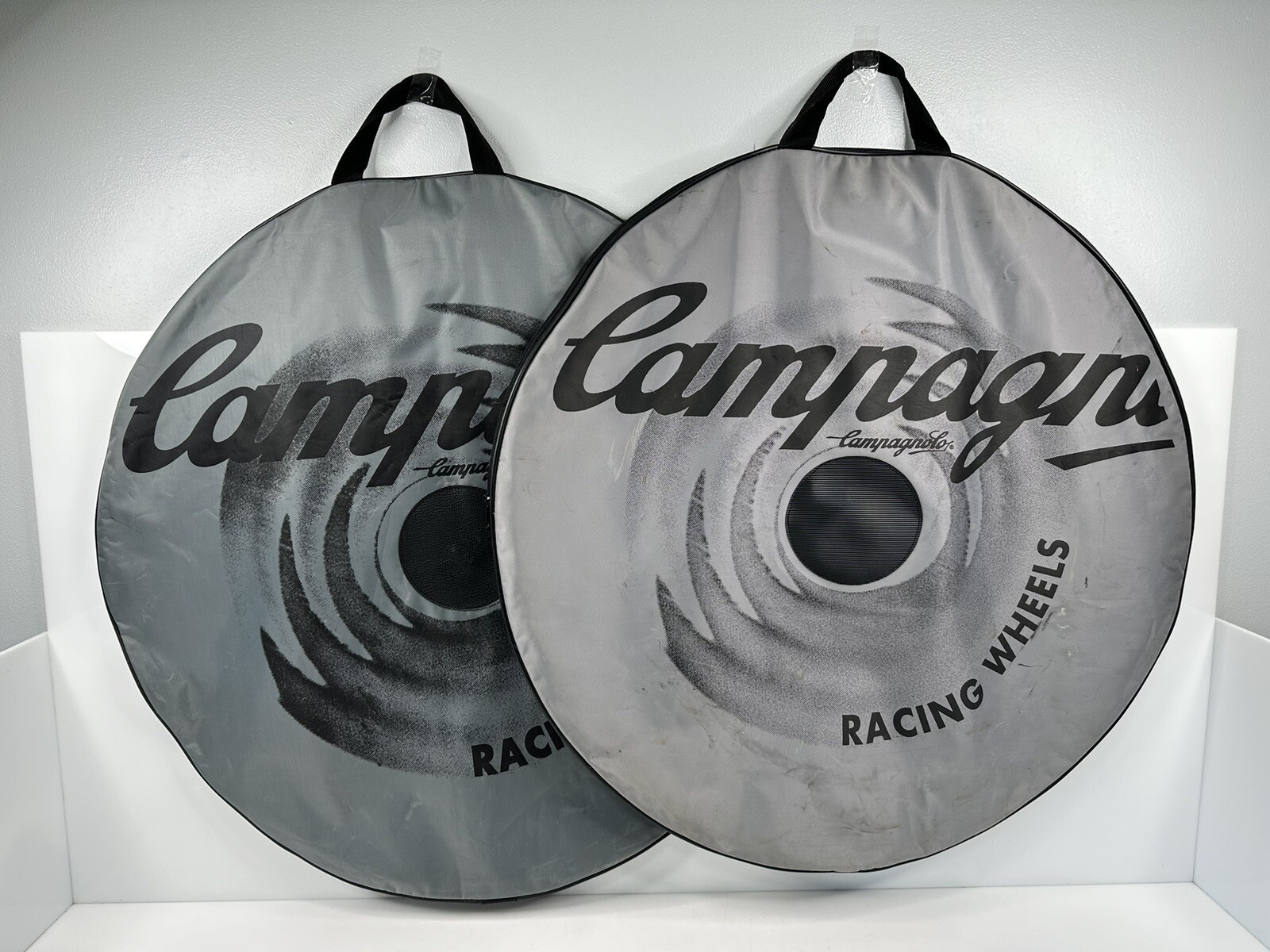 Vintage Campagnolo Racing Wheels Wheel Bag Set Pair 700c Road Silver