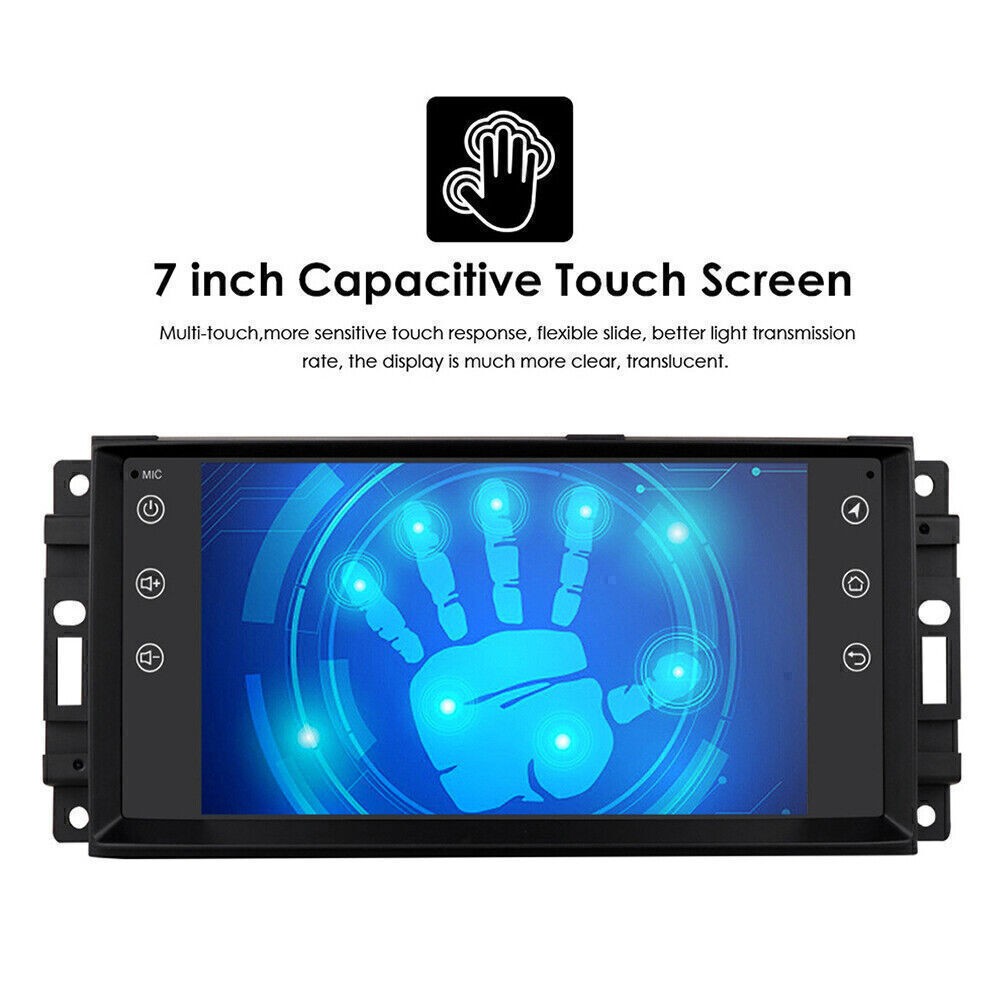 For Jeep Wrangler Unlimited 2007-2015 Apple Carplay 7" Car Radio Stereo GPS WIFI