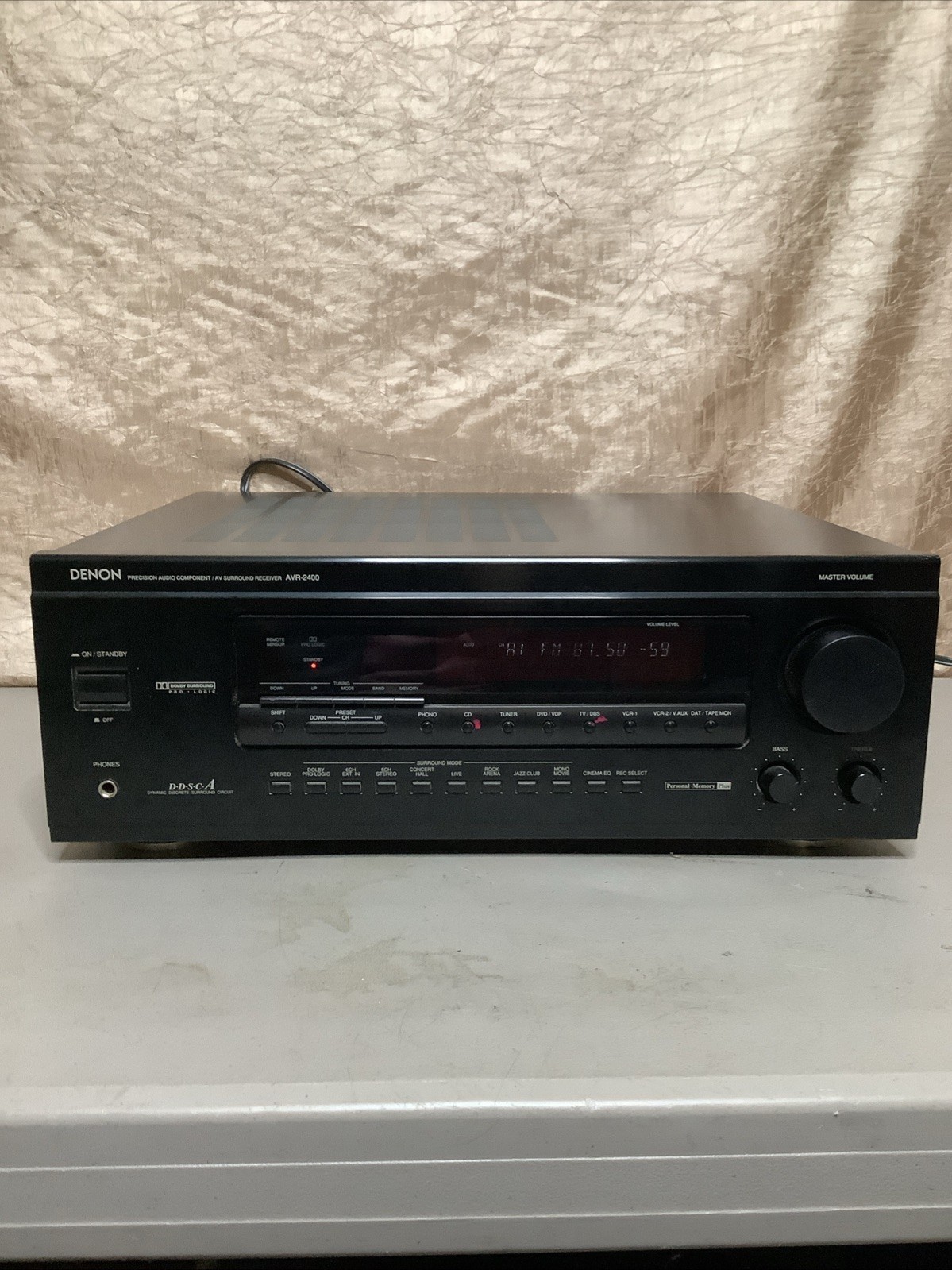 Denon AVR-2400 AV Receiver. See Pics And Description.