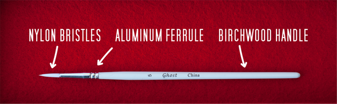 Ghost Miniature Paint Brush Set 8 Detail Paintbrushes & 3 Dry Brushes