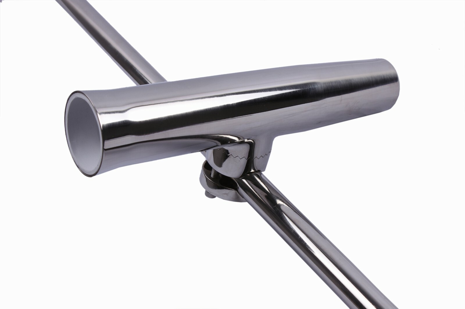 4X 316 Stainless Steel Boat Fishing Rod Holder Clamp-on 7/8"-1" Rail Mount