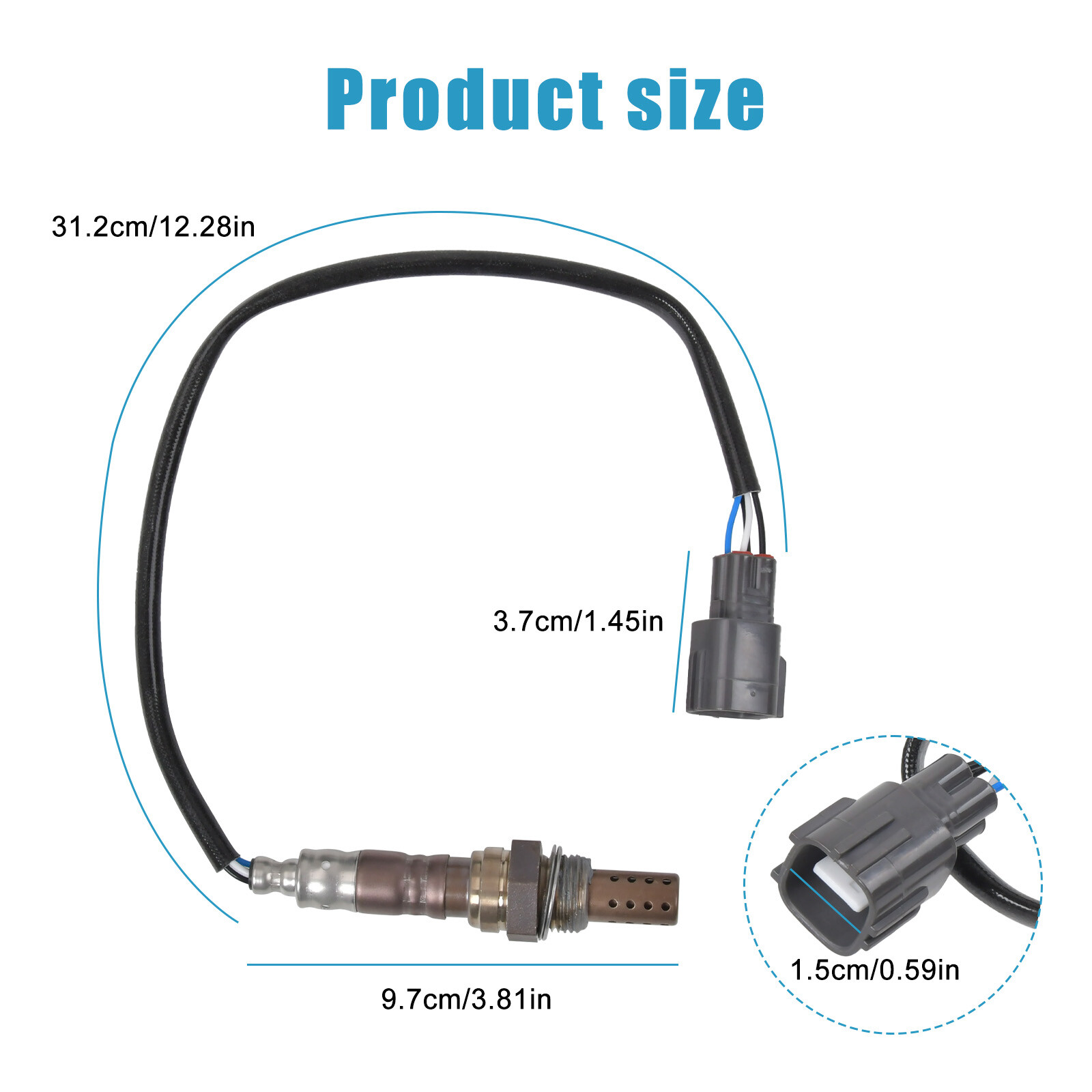 2X Oxygen Sensor Downstream O2 Sensor Replacement for Toyota Camry
