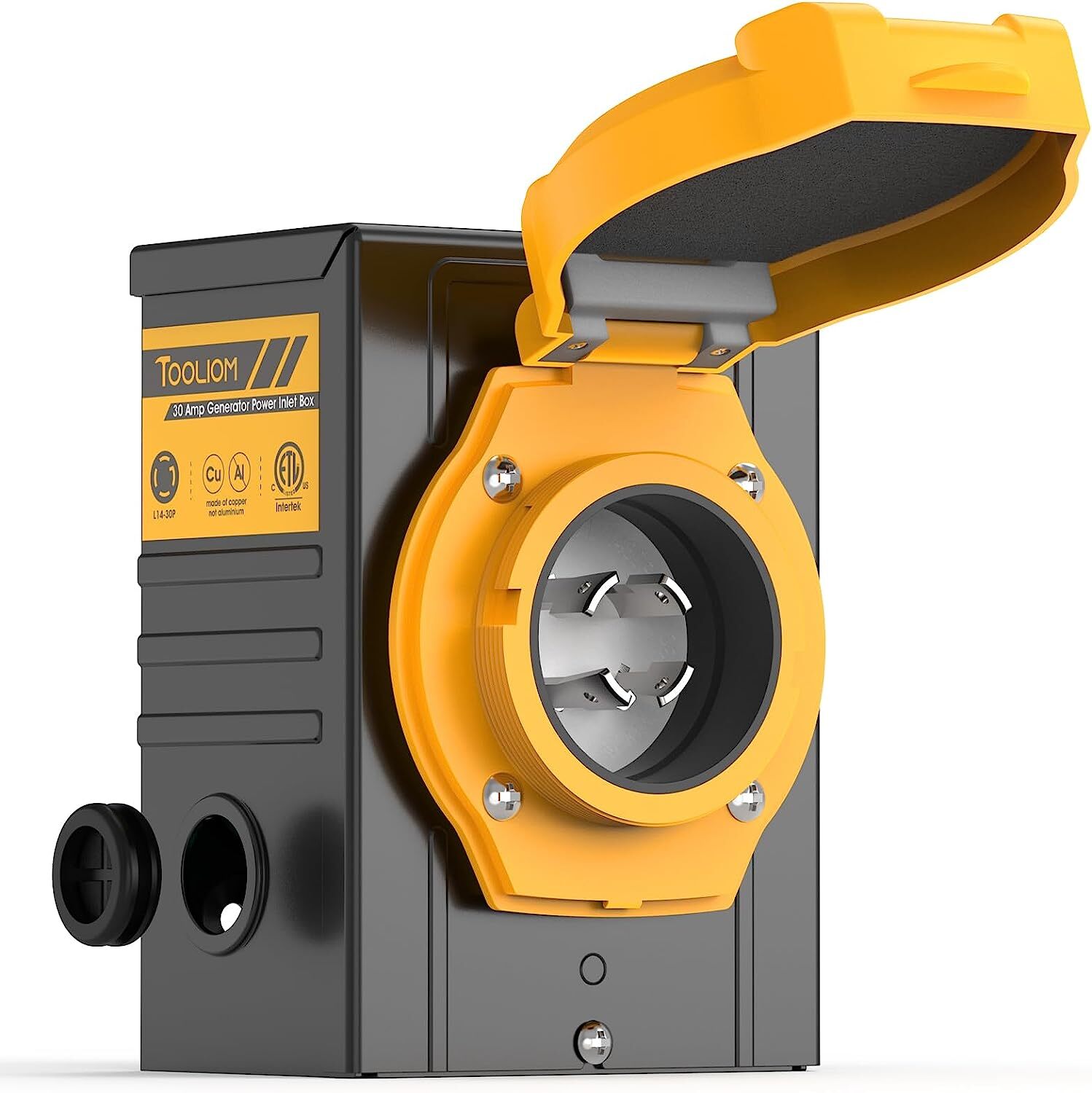 30 A Generator Inlet Box L14-30P 4 Prong 125/250V, 7500W with LED Indicator