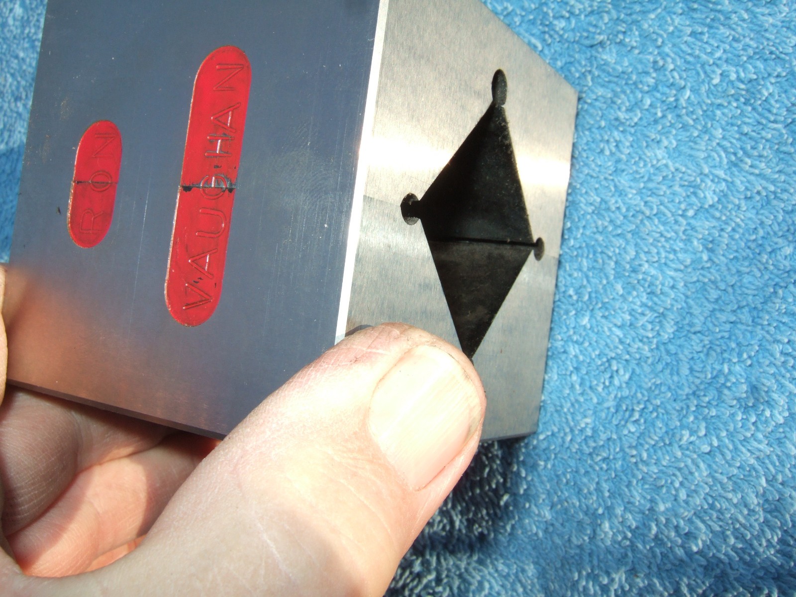 V BLOCK LRG 3 X 3 X 2.8 USA TOOLMAKER MADE 4 YOUR BRIDGPORT MACHINIST GRIND QA