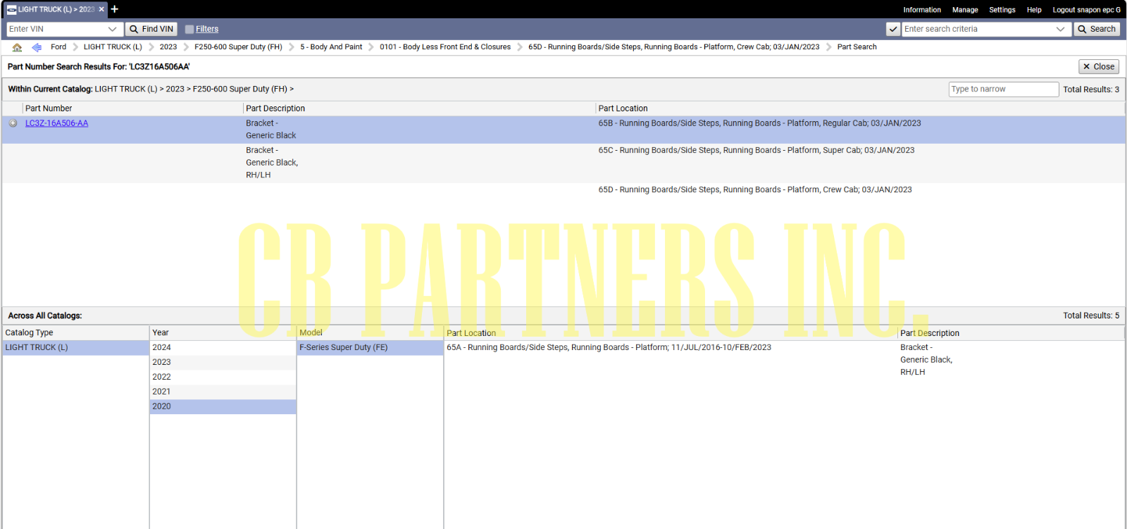 2017 - 2024 OEM FORD SUPER DUTY RUNNING BOARD BRACKET NEW TAKEOFF LC3Z-16A506-AA