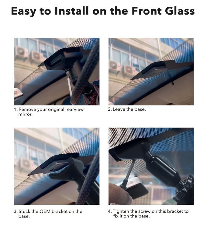 WOLFBOX OEM BRACKET for USB C G900PRO/G850PRO/G840S/G840H/G850/ Mirror Dash cam