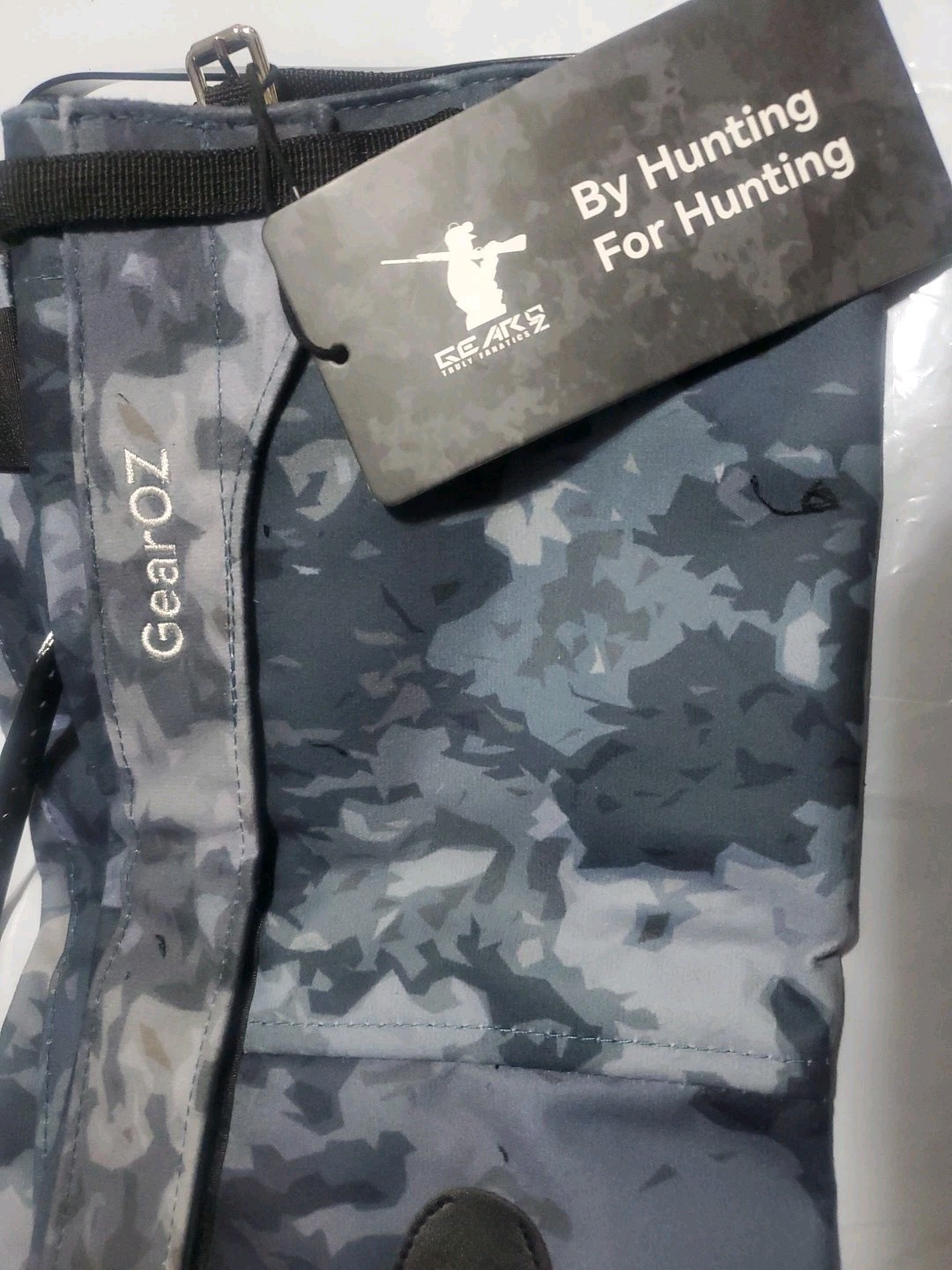 GearOZ Large Pair Hunting leg gaiters lightweight adjustable Camo