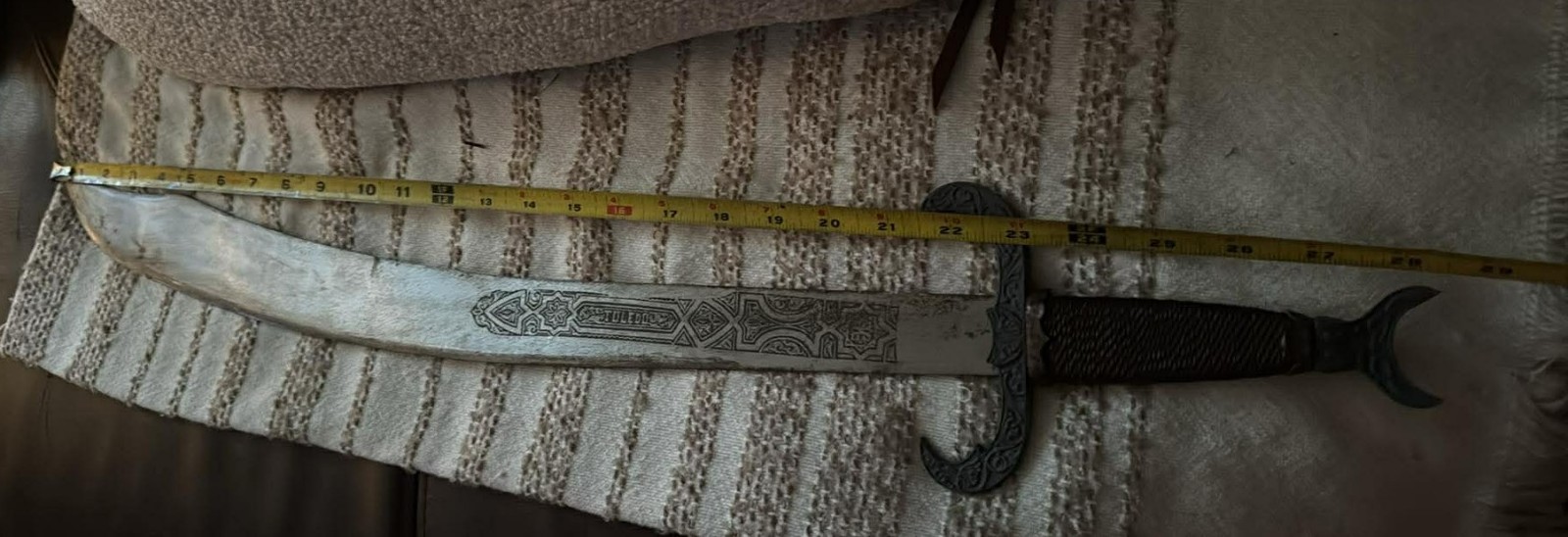 Late 20the Century Arab Scimitar Sword Antique Sword