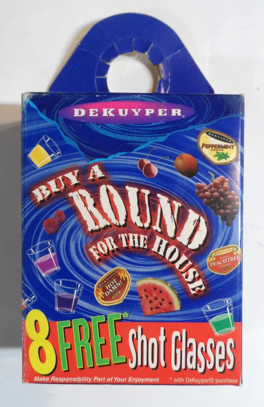 Dekuyper Buy A Round For The House Plastic 8 Count Shot Glass Set