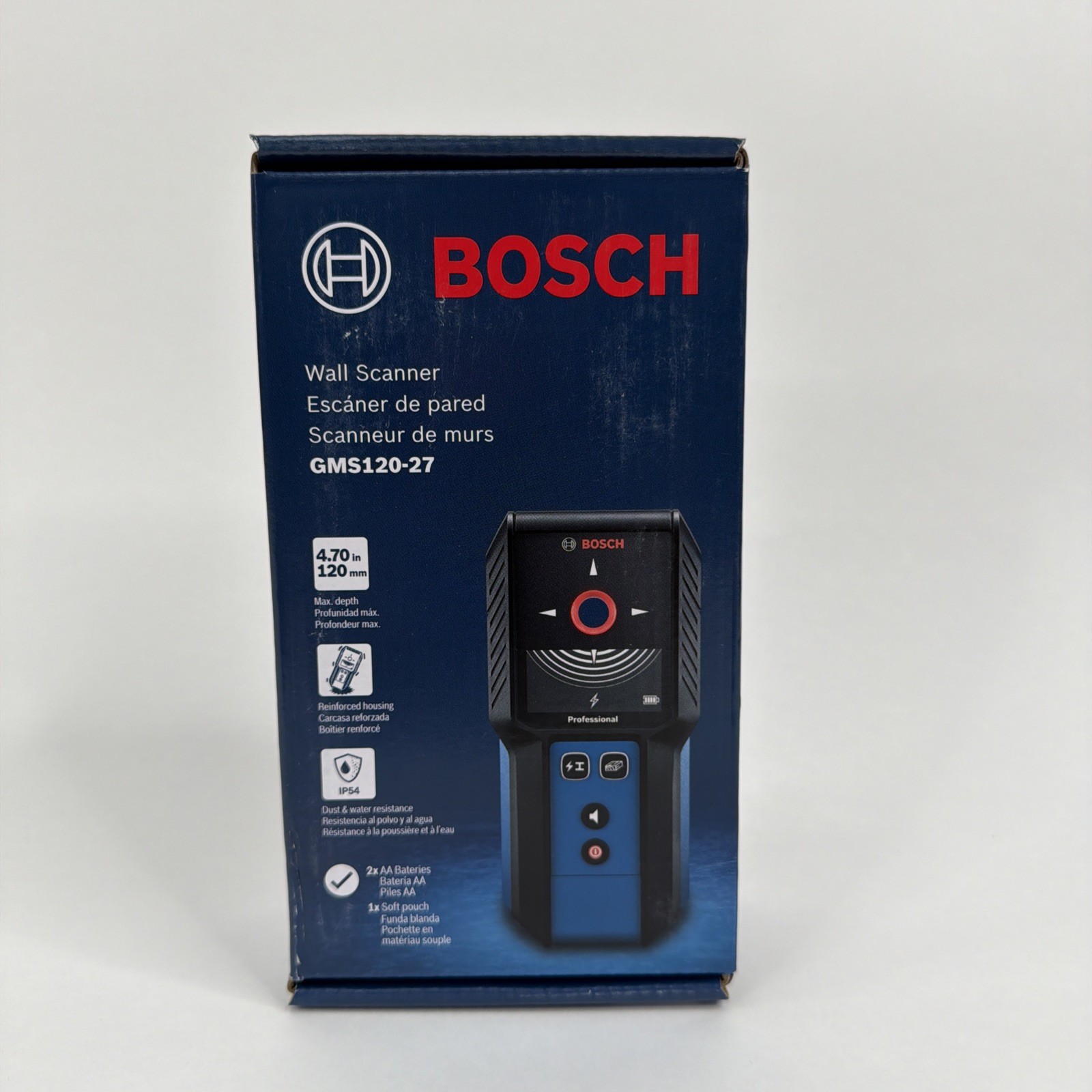 Bosch 4-in Scan Depth Electric/Metal/Wood Finder GMS120-27 [Brand New]