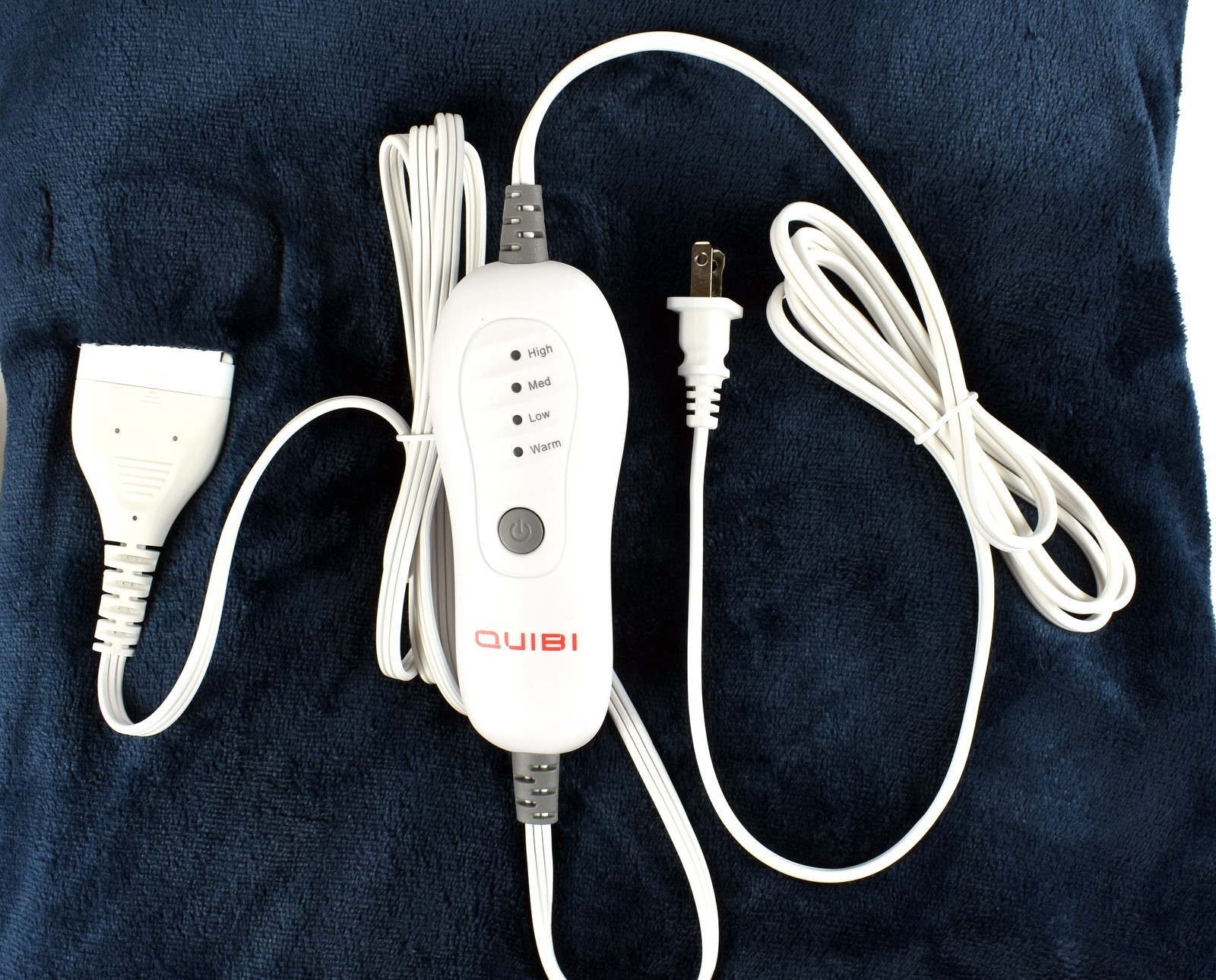 QUIBI Soft Flannel 4 Heat Levels Electric Heated Blanket Size Queen (84"x90")