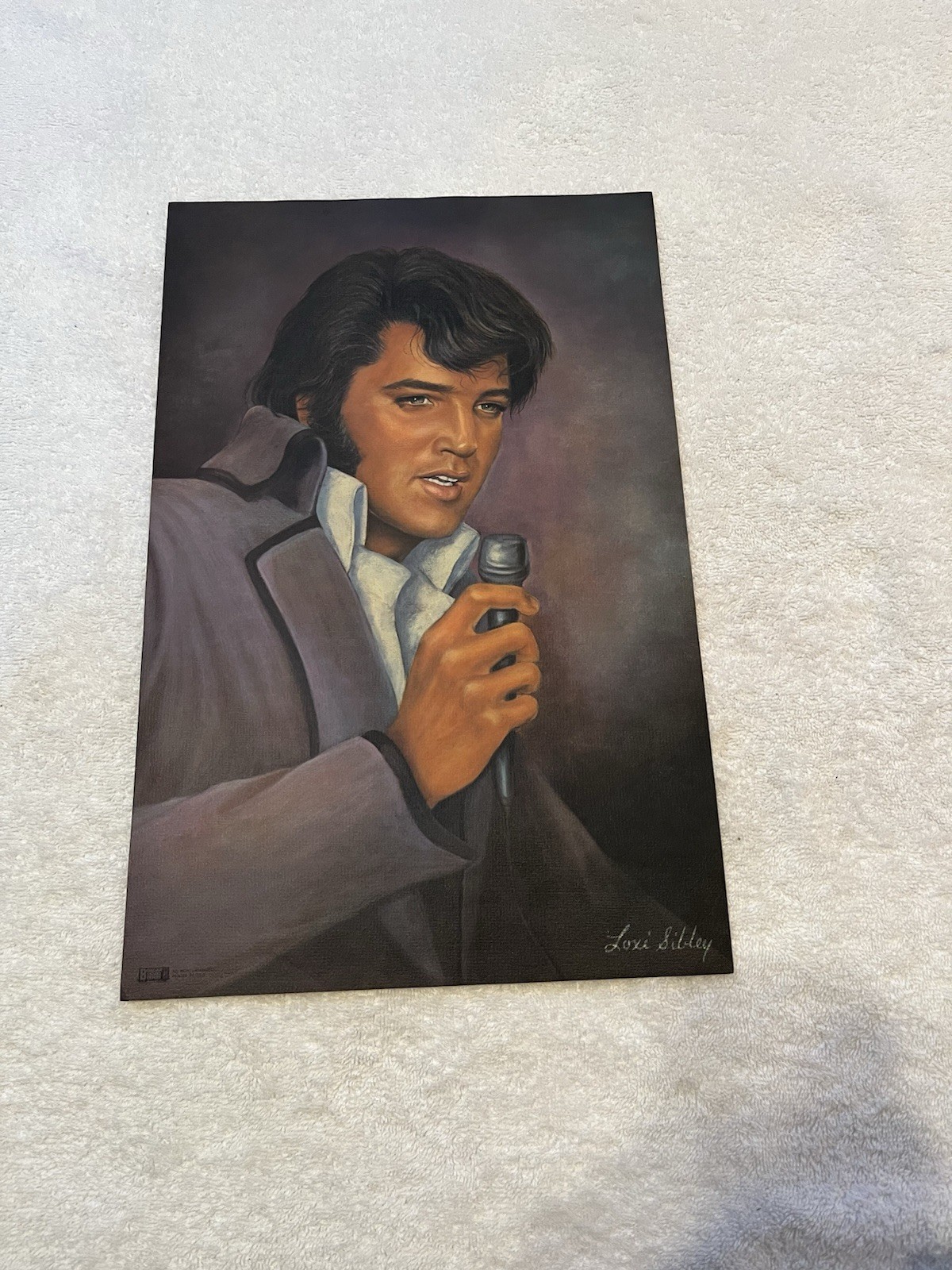 ELVIS PRESLEY 17 x 11 Poster Print by Loxi Sibley 1976 Concert Boxcar Excellent