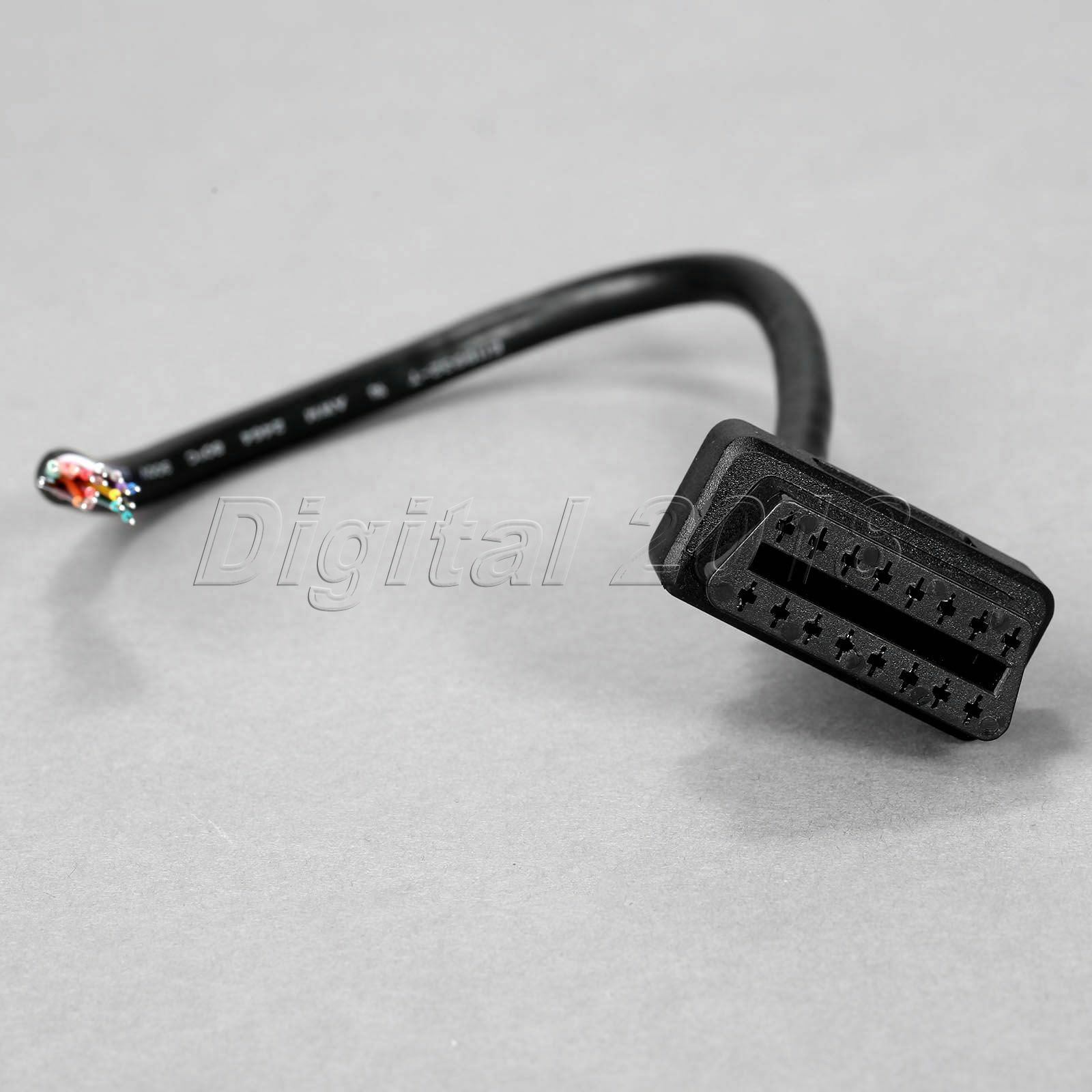 OBD2 OBD-II 16 Pin Female Extension Connector To Open Plug Wire Diagnostic Cable