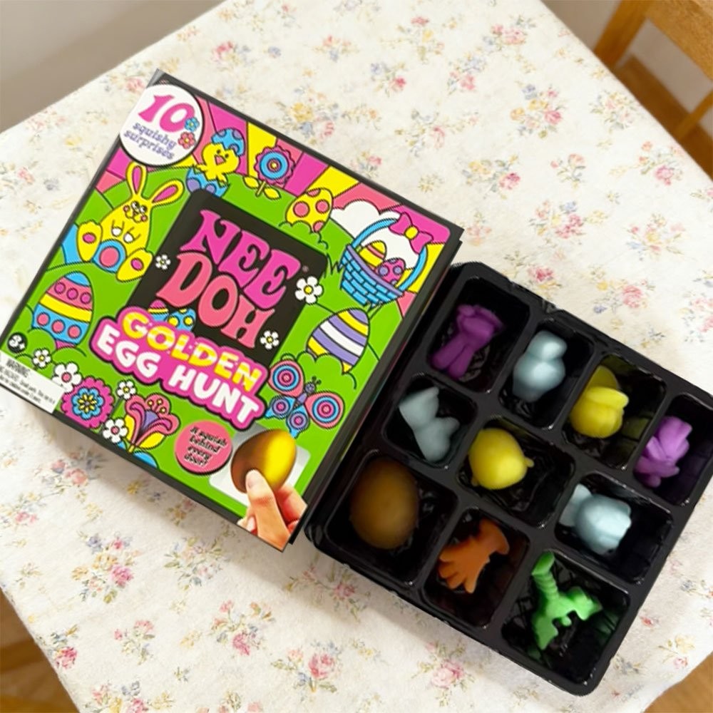 NeeDoh Easter Golden Egg Hunt Mystery (10 Squishy Surprises!) Toy Gift