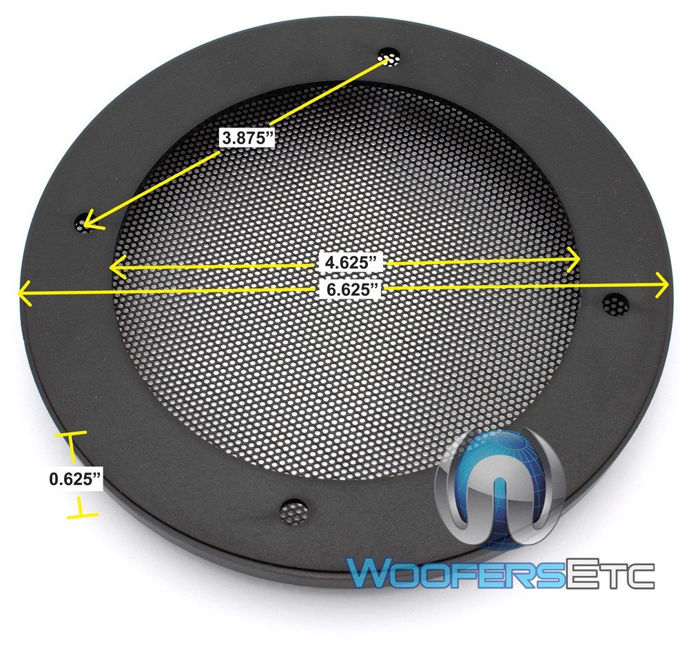 (2) UNIVERSAL 5.25" SPEAKER COAXIAL COMPONENT PROTECTIVE GRILLS COVERS NEW PAIR