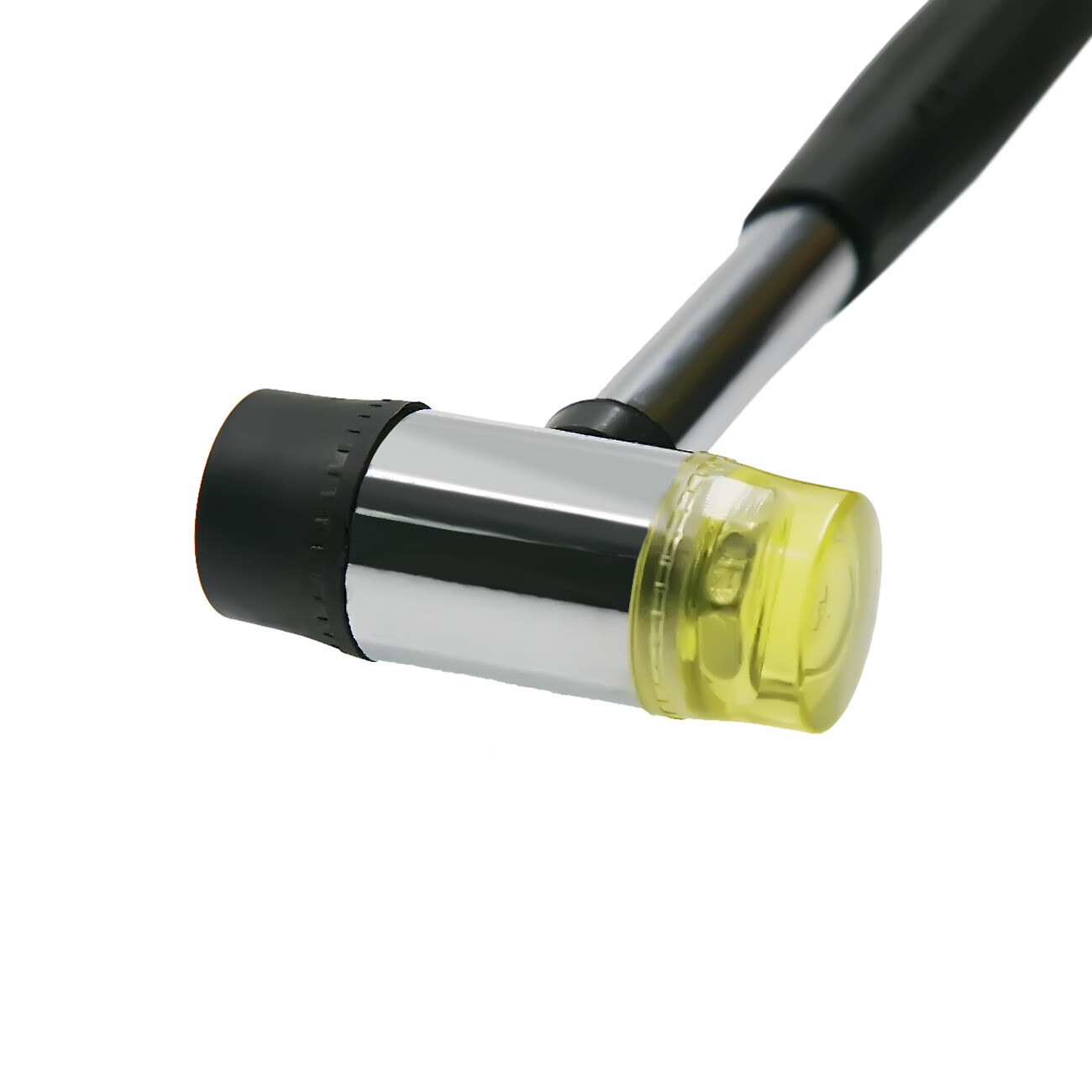 2-Way 25mm Mini Small Rubber And Nylon Head Face Mallet Hammer Handle Shaft