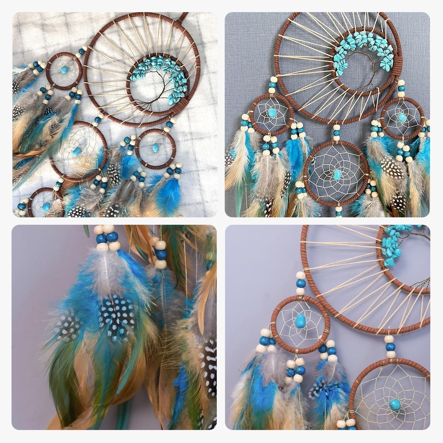 Tree of Life Handmade Dream Catcher Feather Hanging Dreamcatcher Home Wall Decor
