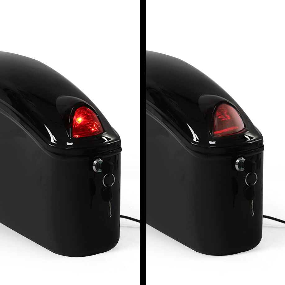 Motorcycle Universal Luggage Hard Saddle Bags For Harley Honda Yamaha Cruiser