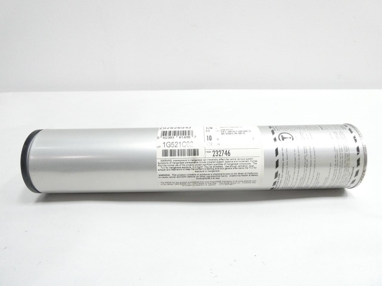 Esab 252026547 Arcaloy 308/308h-16 Electrode 1/8in 14in 10lb