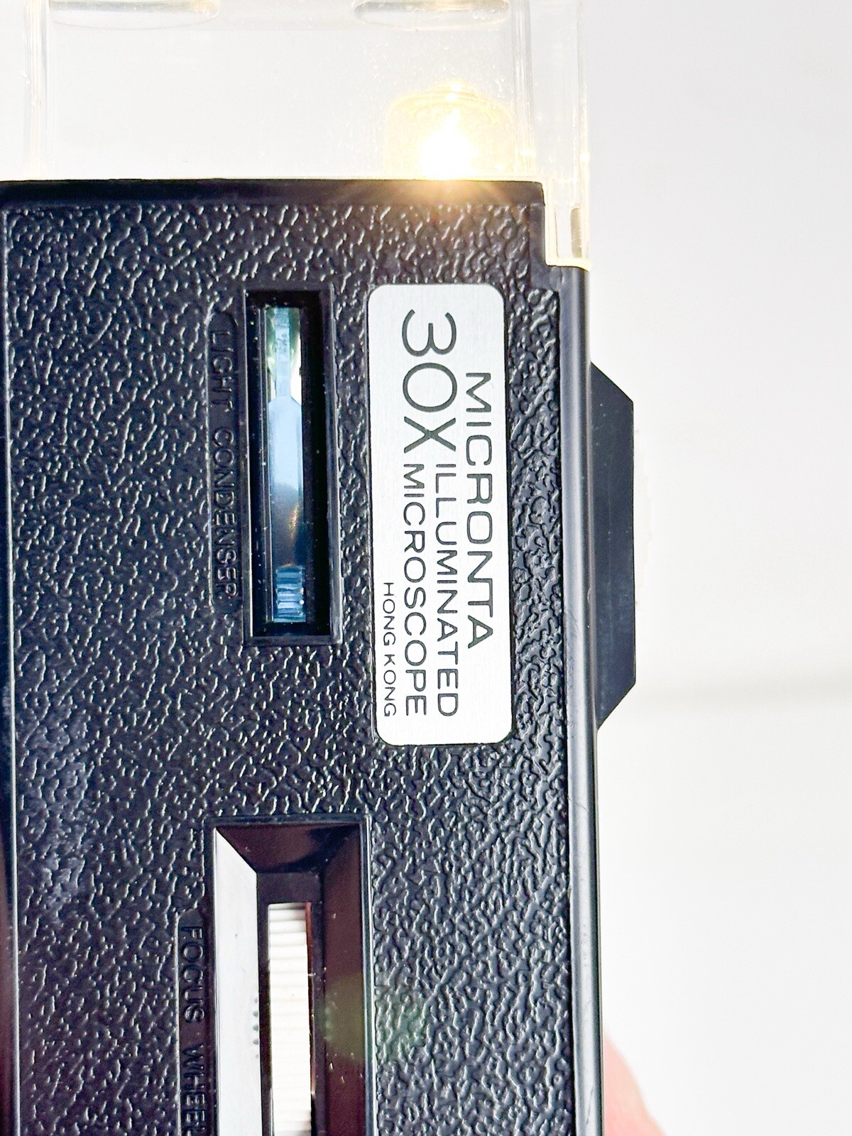 Vintage Micronta Working Microscope 30X Portable Pocket Handheld Illuminated