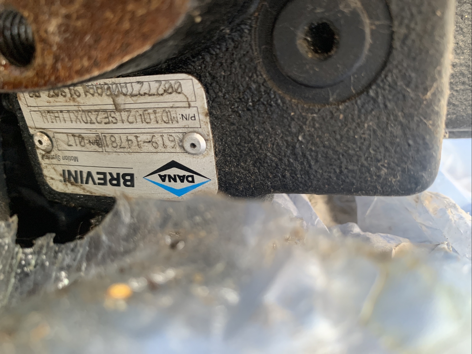 Ditch Witch hydraulic pump Dana Brevini R619-14781 MD10V21SE23DX11HIN