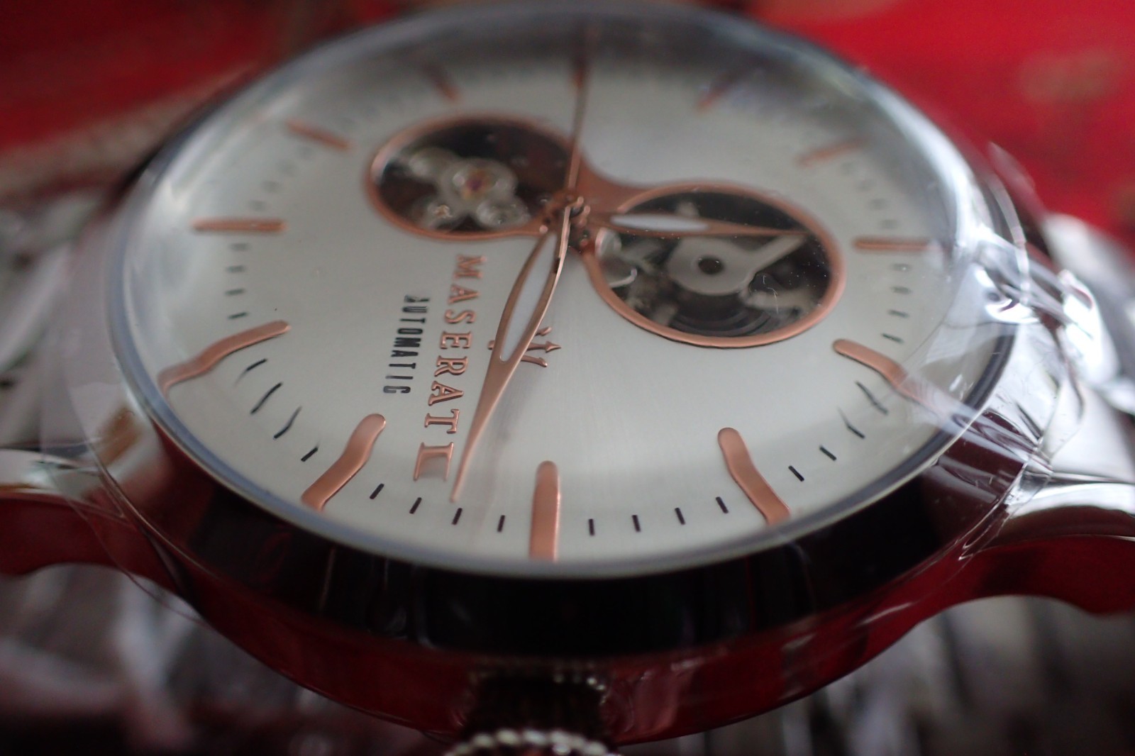 Maserati R8823125001 Men's Tradizione White Dial Automatic Watch unique box/tag