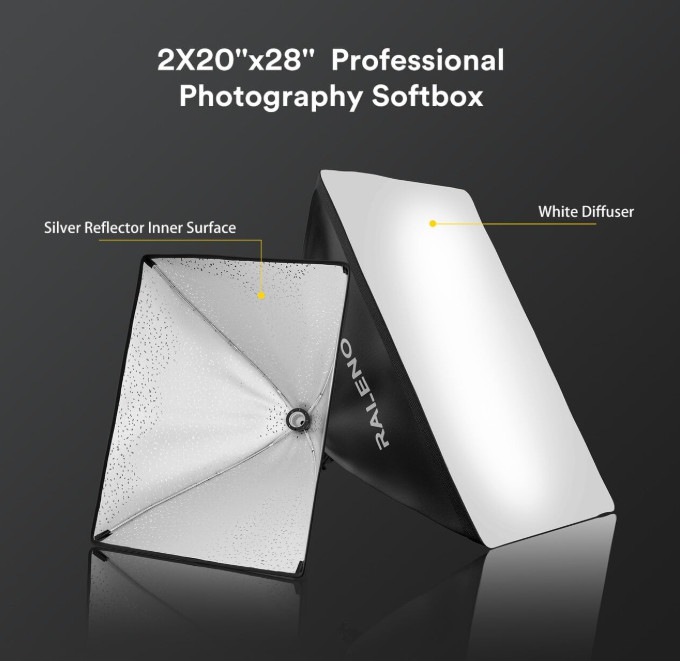 Kit De Iluminacion Softbox Equipo Profesional Para Fotografia De Estudio Con...