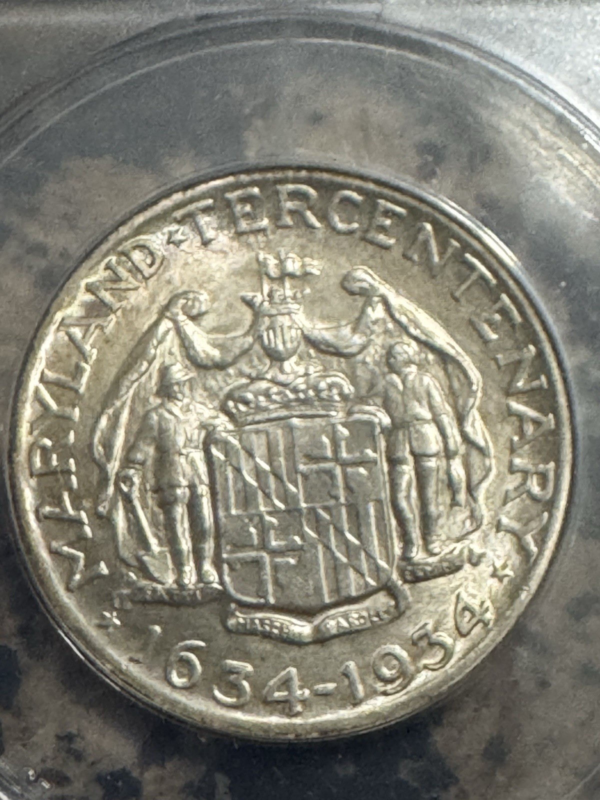 1934 Maryland Commemorative Half, ANACS UNC Details, Looks Better, Free Shipping