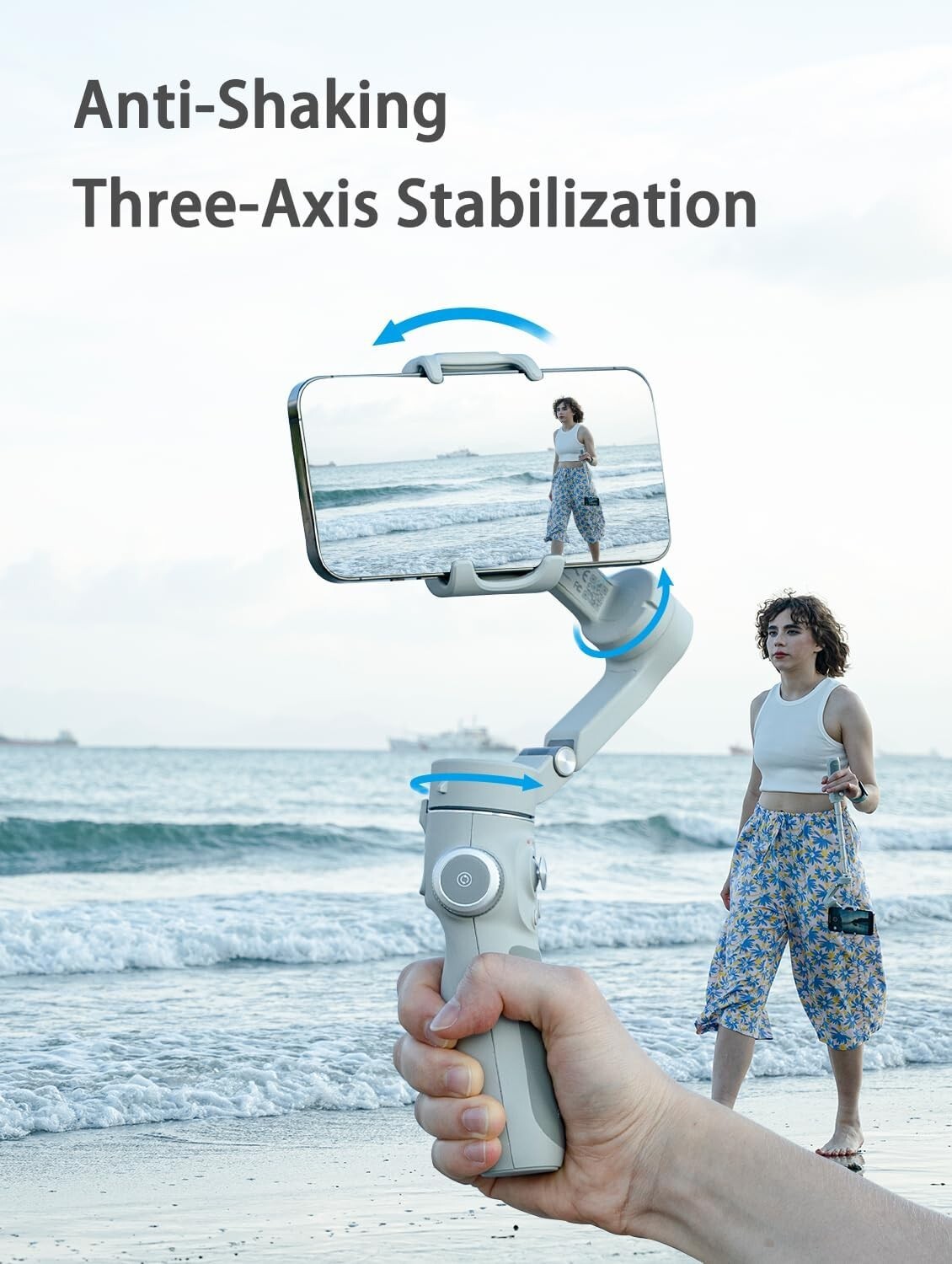 FeiyuTech VB4, 3-Axis Smartphone Gimbal Stabilizer,8.4’’Built-in Extendable Pole