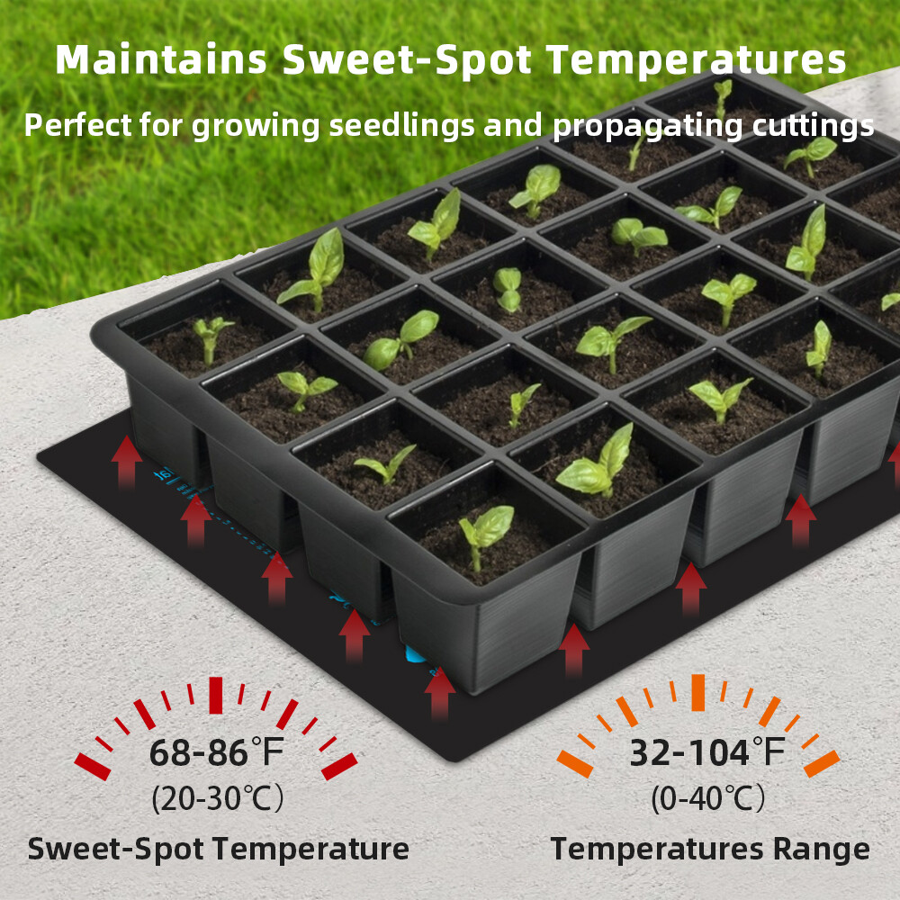 Seedling Heat Mat Seed Starter Pad Plant Germination Grow Hydroponic 10" x 20.75