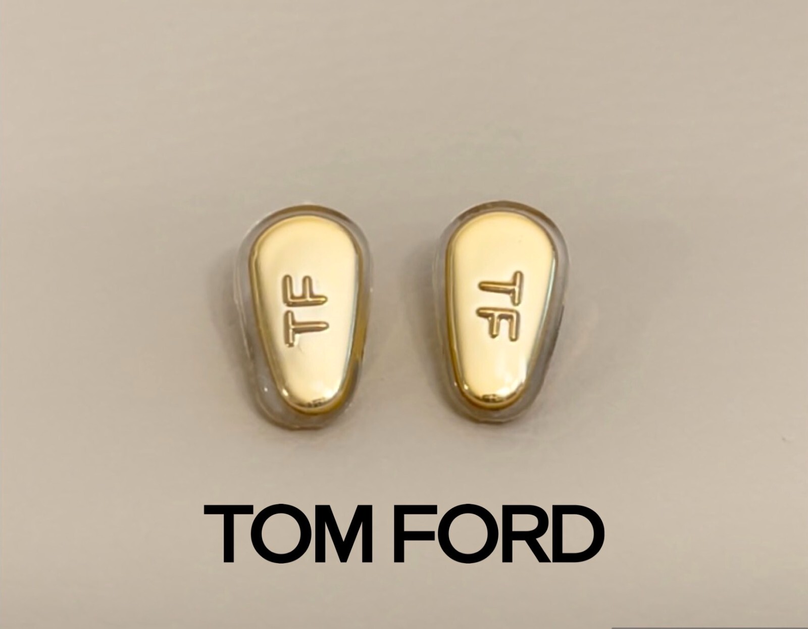 Tom Ford Gold Replacement Screw-in Nose Pads For Sunglasses Eyeglasses Silicone