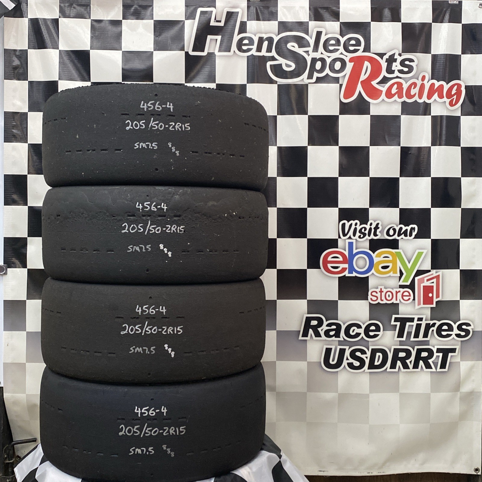 456-4 USDRRT HOOISER DOT Road Race Tire 205/50-ZR15  SM7.5