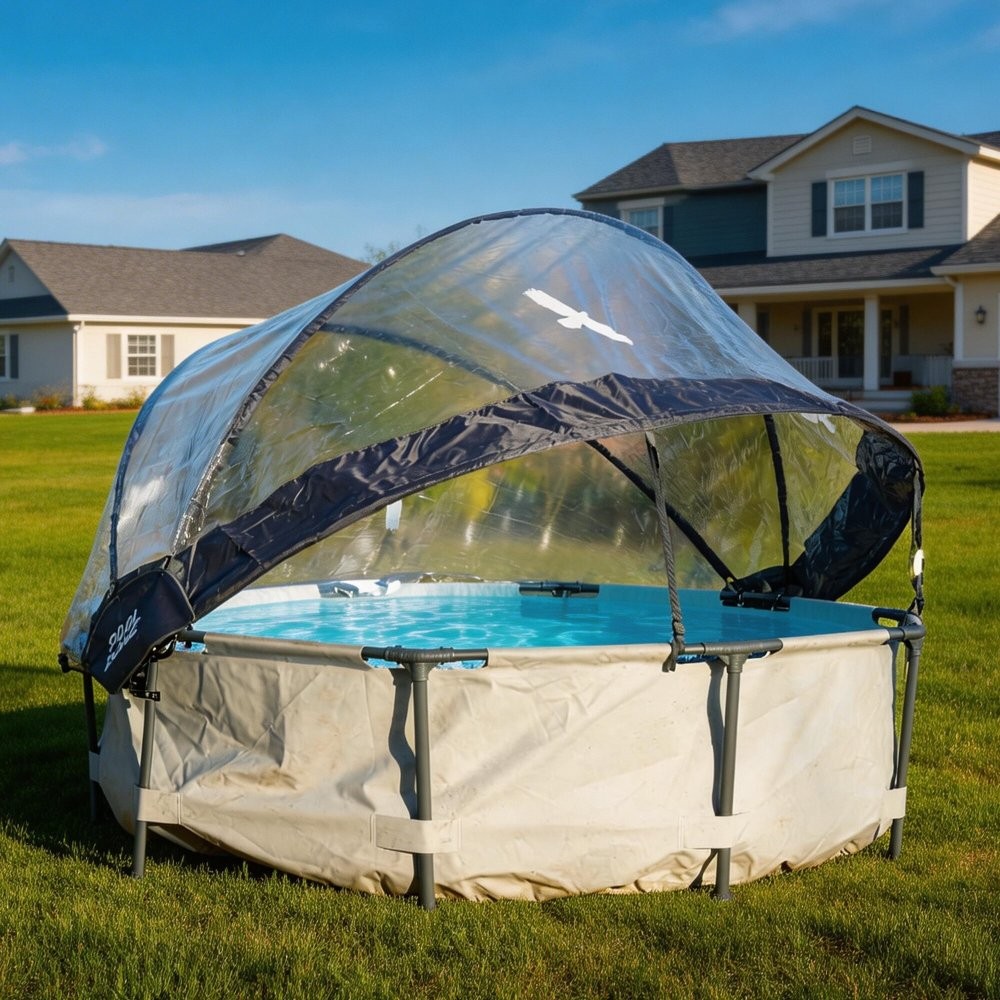 15 Foot Round Multifunctional All Weather Cover Pool Dome Enclosure for Outdoor