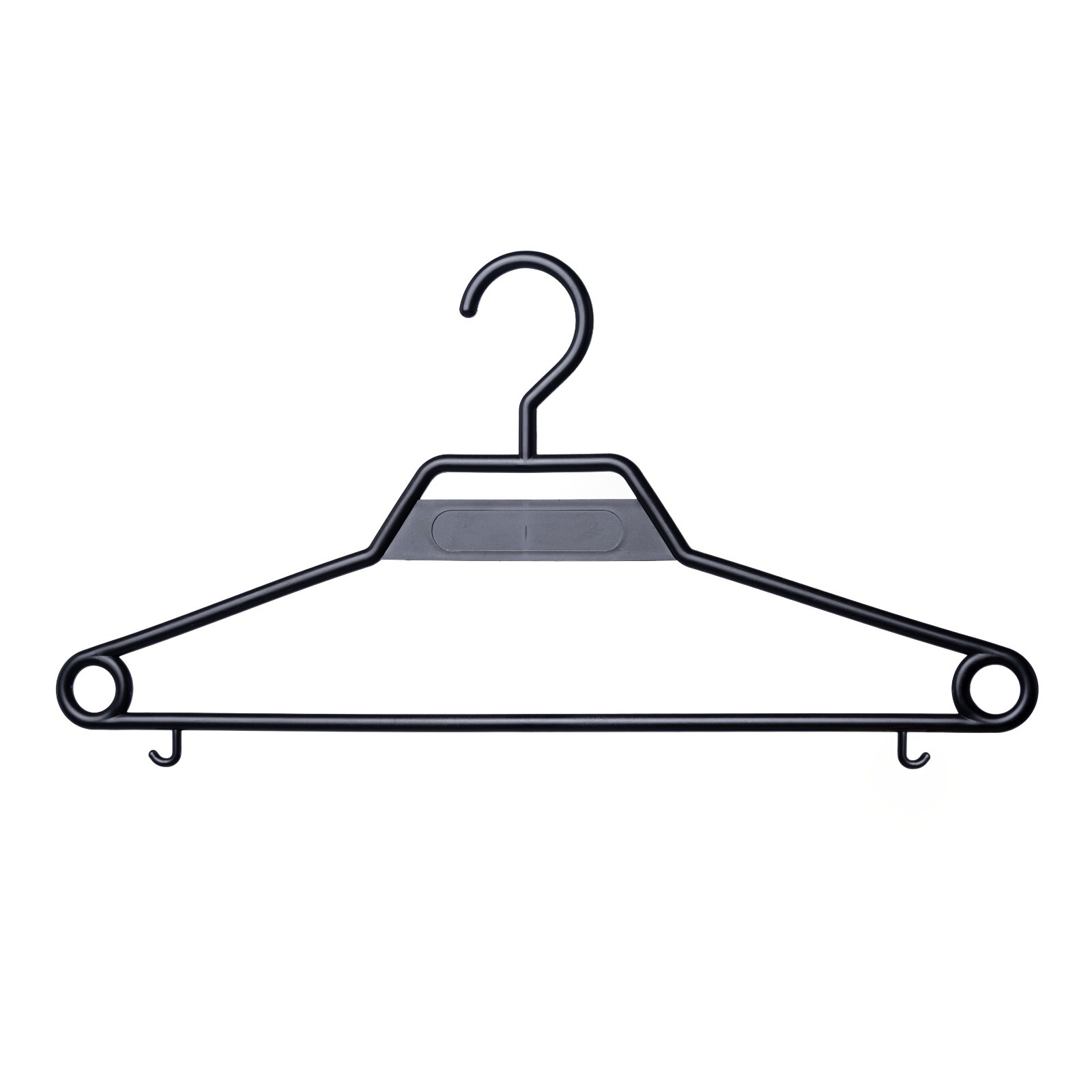 Plastic Clothes Hangers 25-2000pcs. All Black Single Type, Preowned