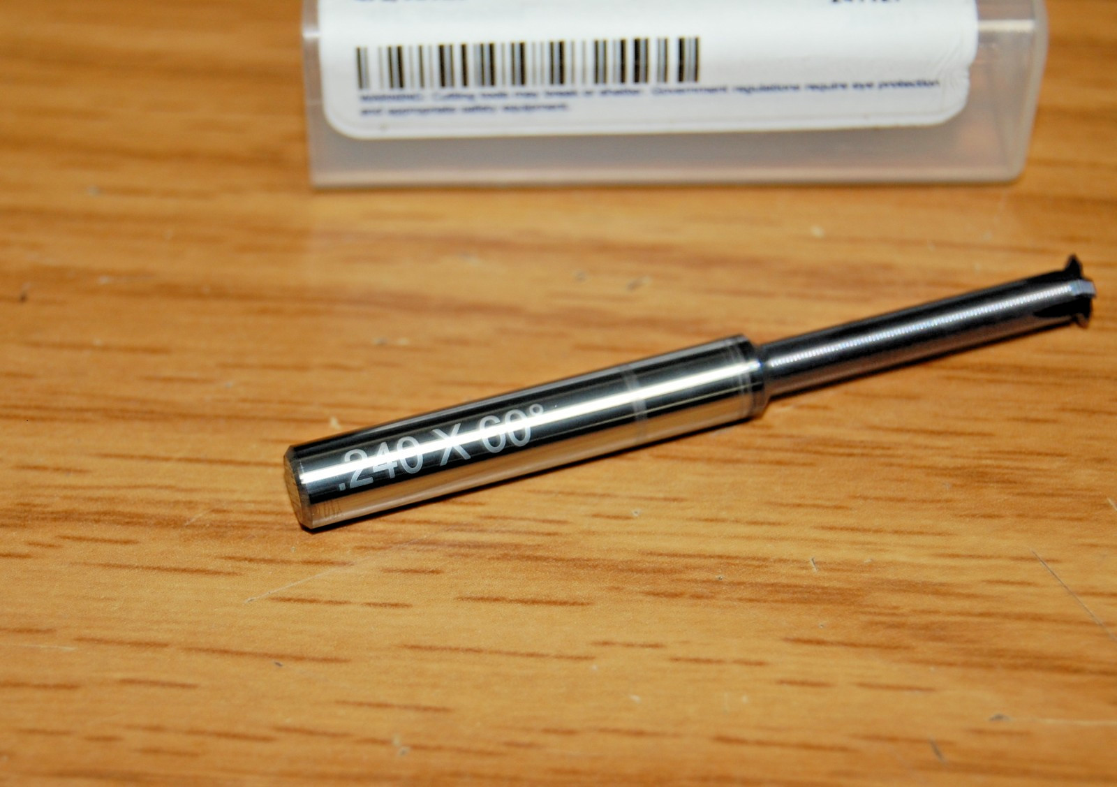 THREAD MILL CUTTER .2400" THREAD SIZE 5/16" 4 FLUTE CARBIDE C3 HARVEY# 54255-C3